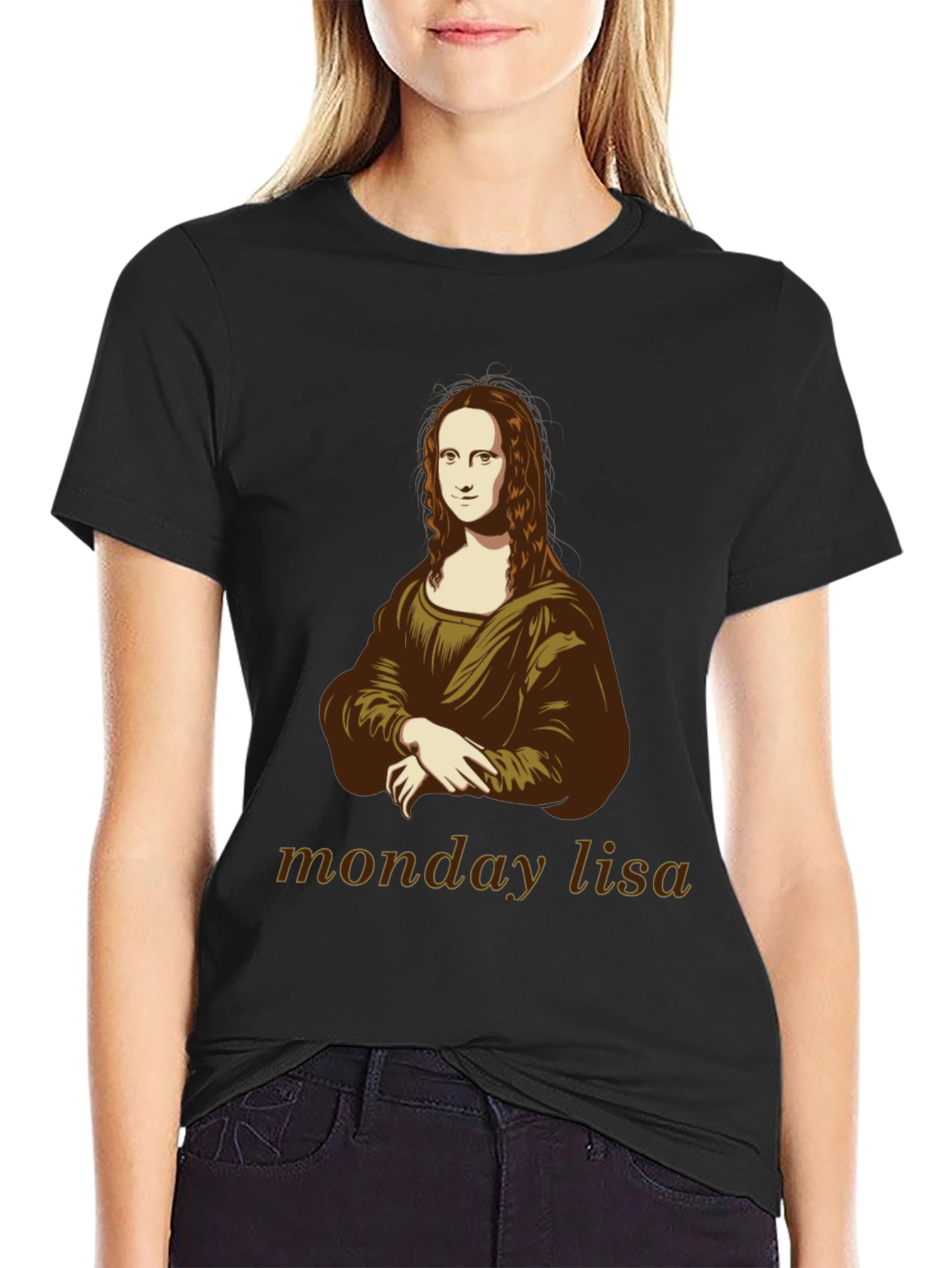 Monday Lisa T-Shirt - Iconic Art Tee