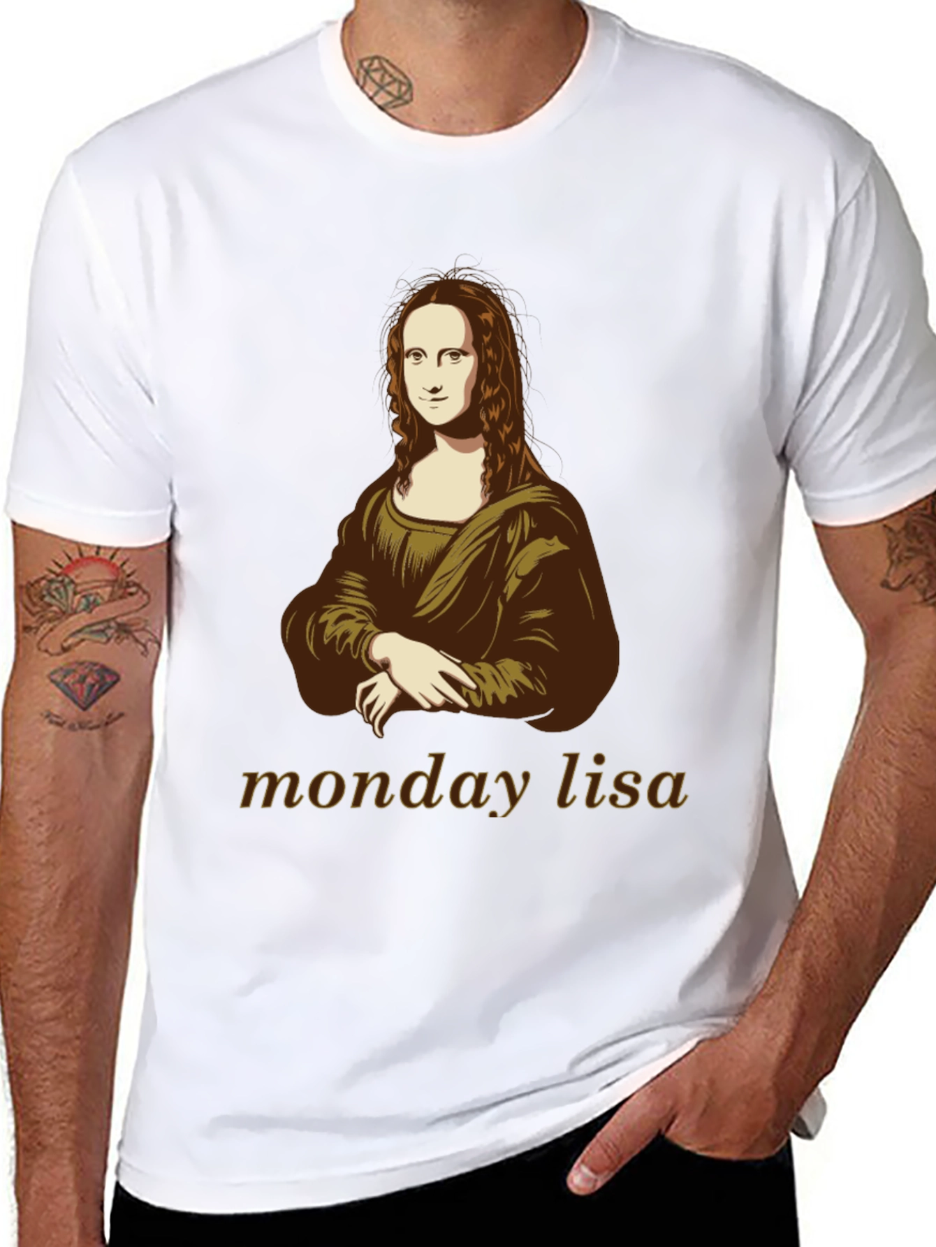 Monday Lisa T-Shirt - Iconic Art Tee