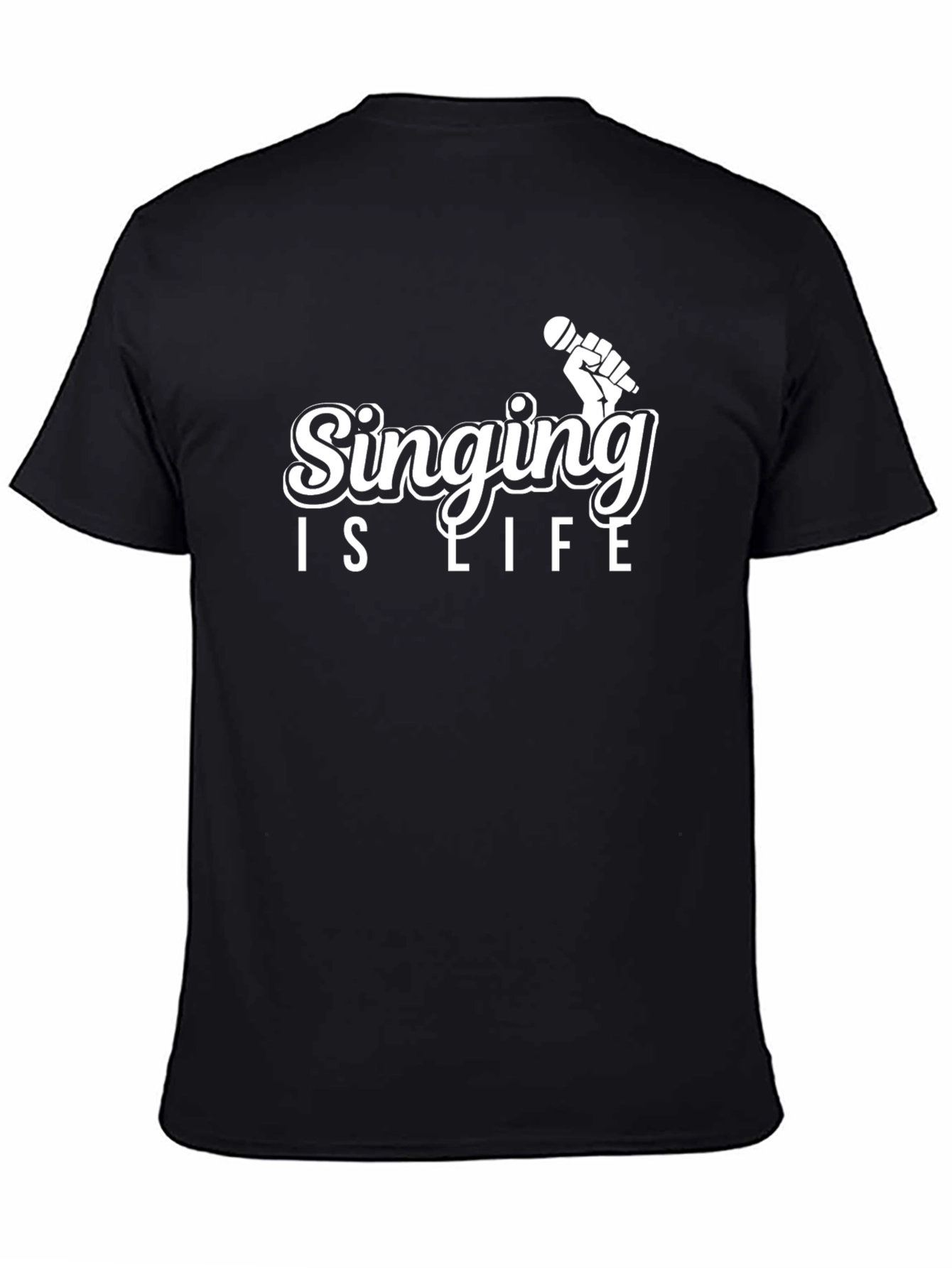Singing is Life Graphic Tee - Black