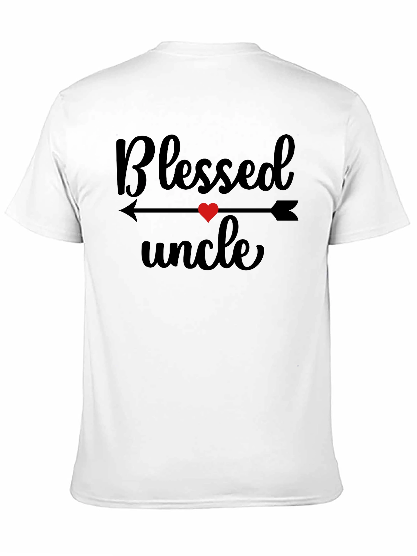 Blessed Uncle T-Shirt Heart Arrow Design