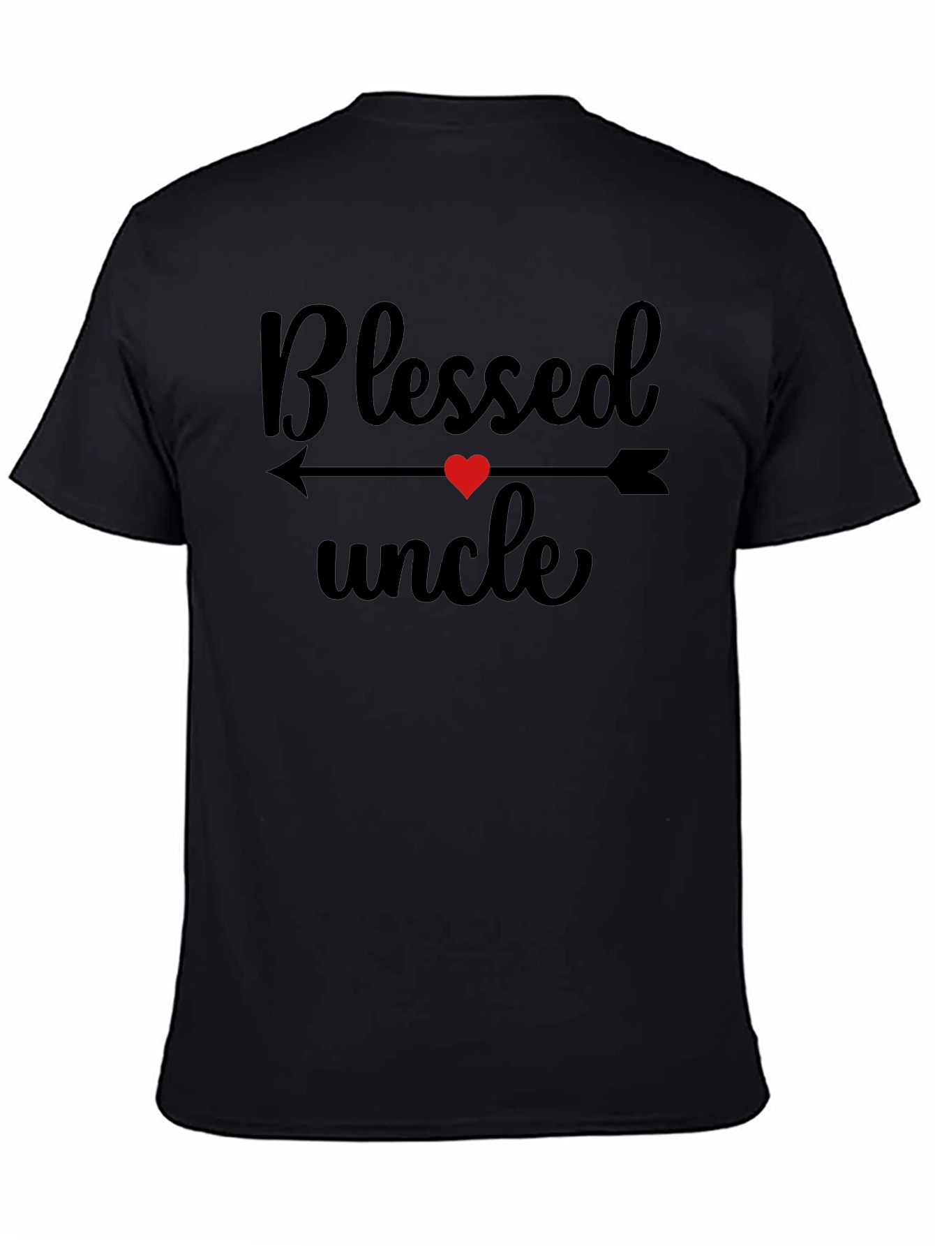 Blessed Uncle T-Shirt Heart Arrow Design