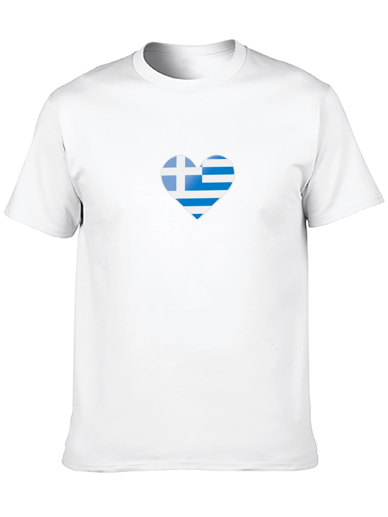 Greek Flag Heart T-Shirt