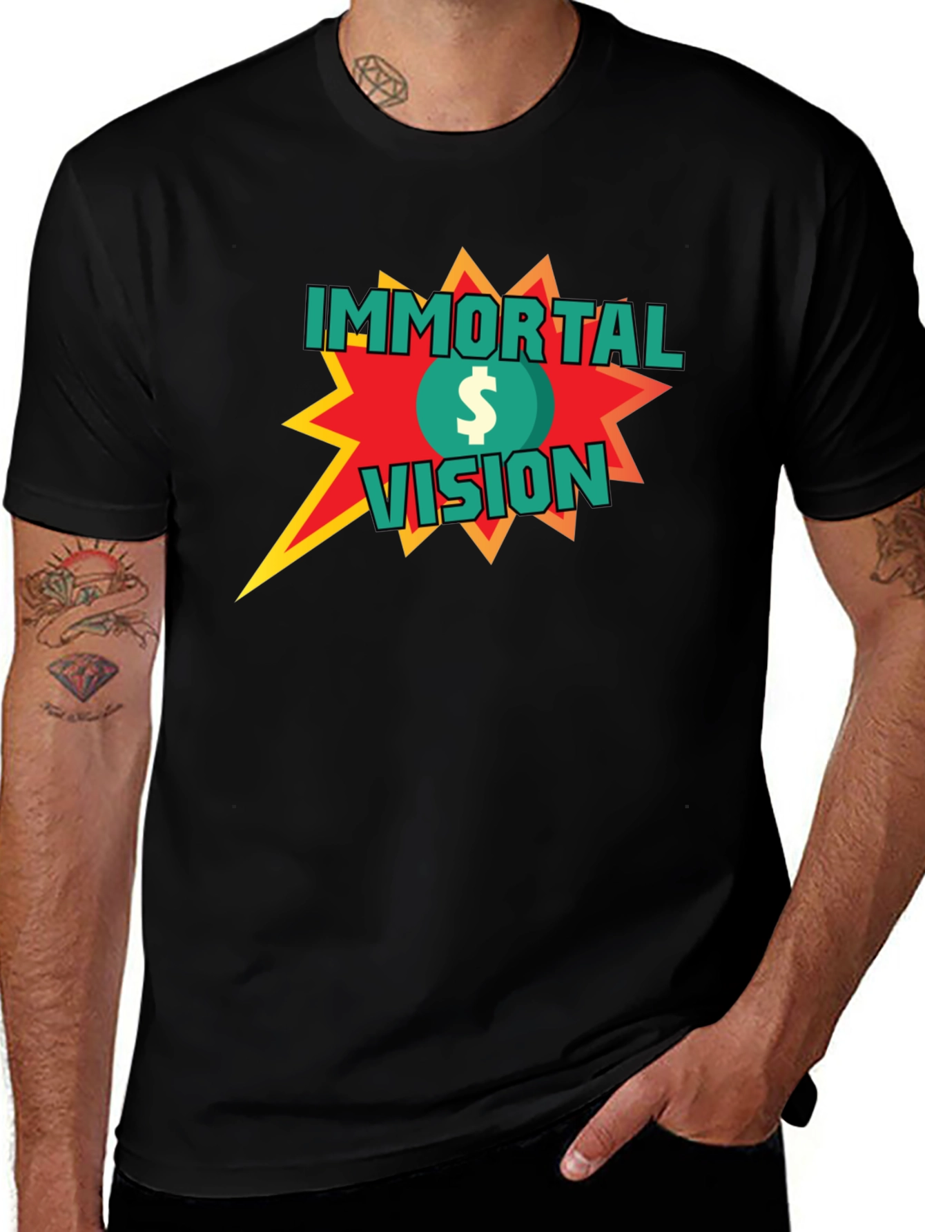 Immortal Vision Graphic T-Shirt - Black