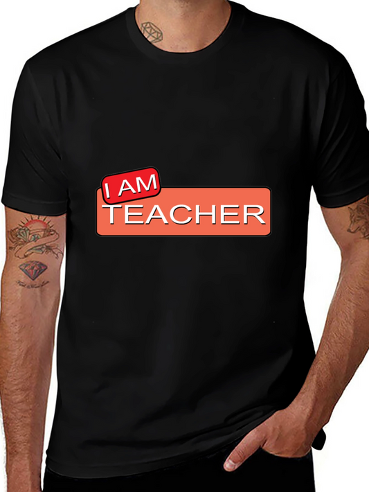 I AM TEACHER Graphic Tee - Black