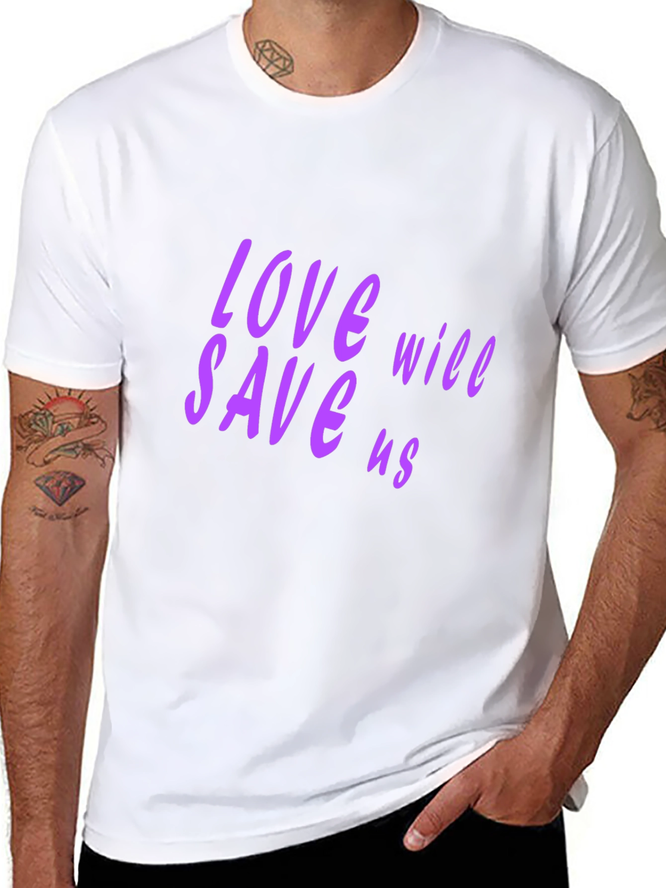 Love Will Save Us Black T-Shirt