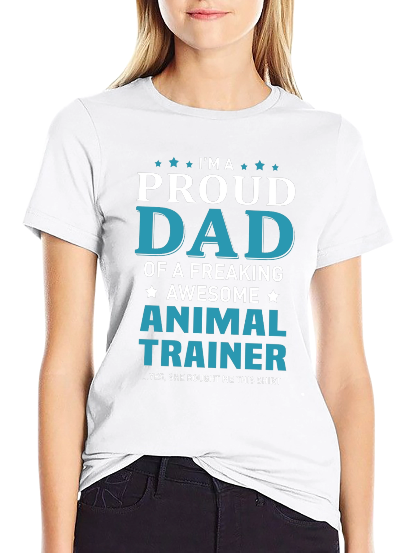 Proud Dad Animal Trainer Graphic T-Shirt