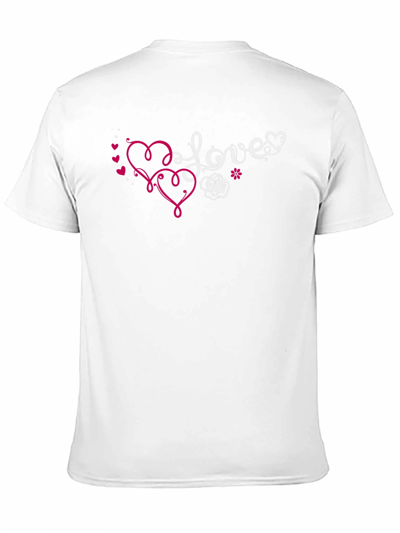 Love Hearts Graphic T-Shirt - Black