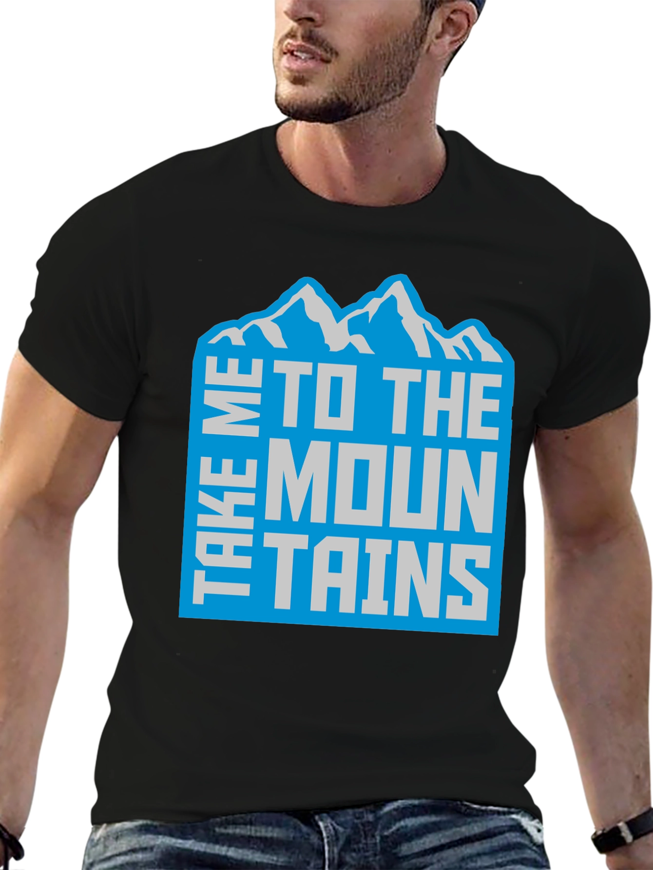 Take Me To The Mountains T-Shirt Black