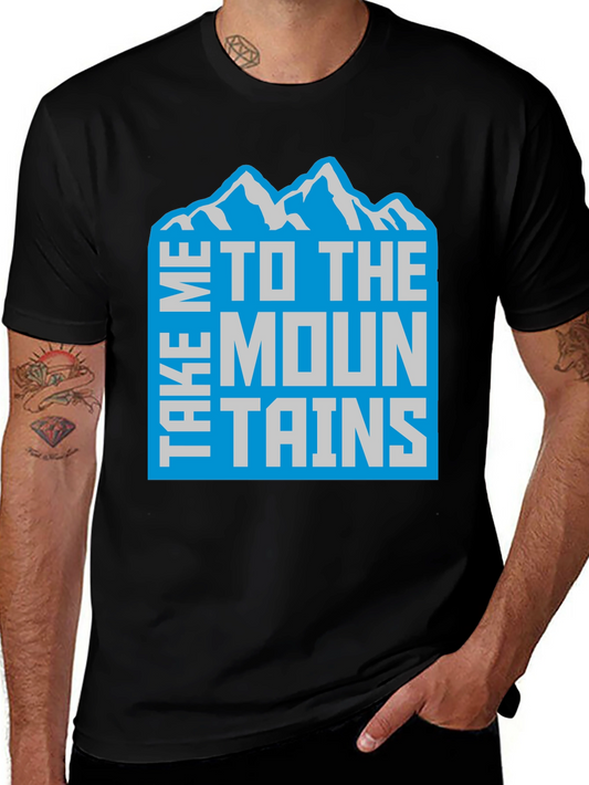 Take Me To The Mountains T-Shirt Black