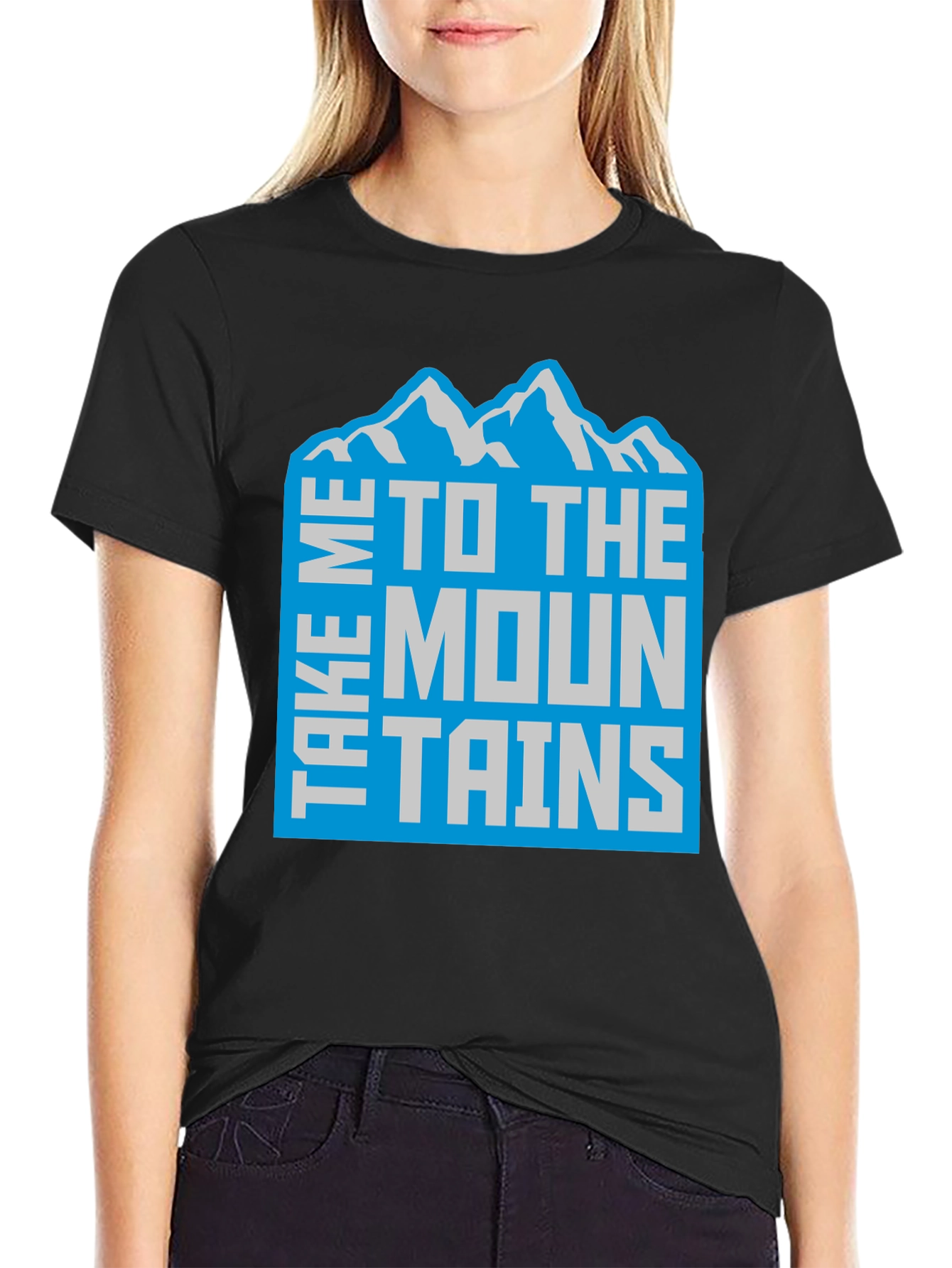 Take Me To The Mountains T-Shirt Black