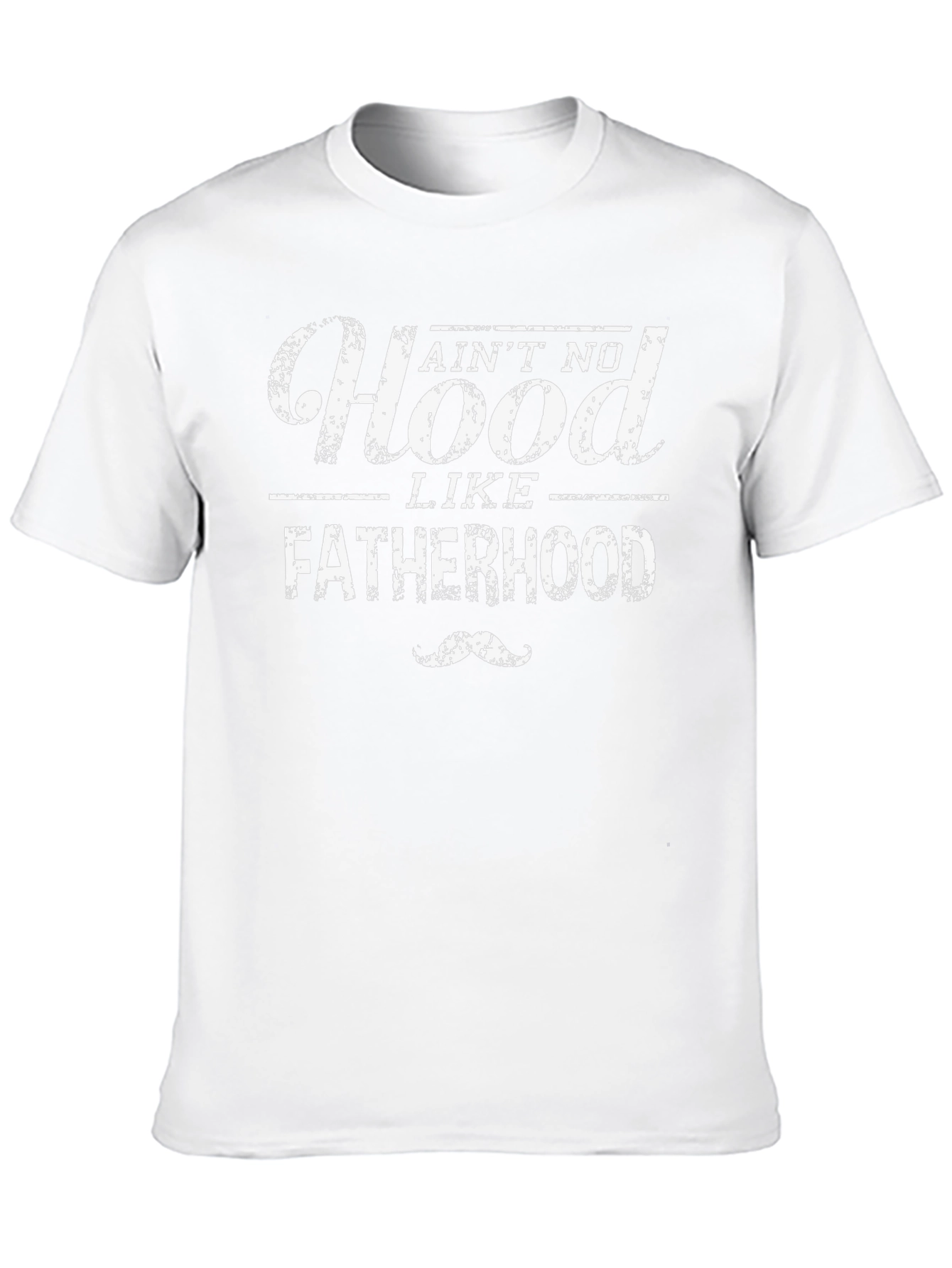 Aint No Hood Like Fatherhood T-Shirt - Black