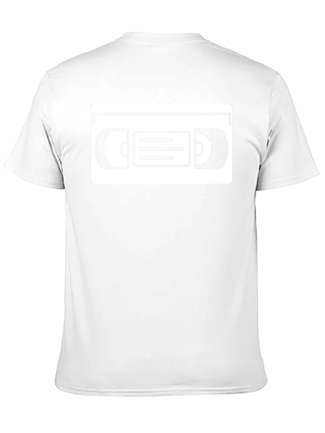Retro VHS Tape Graphic T-Shirt - Black