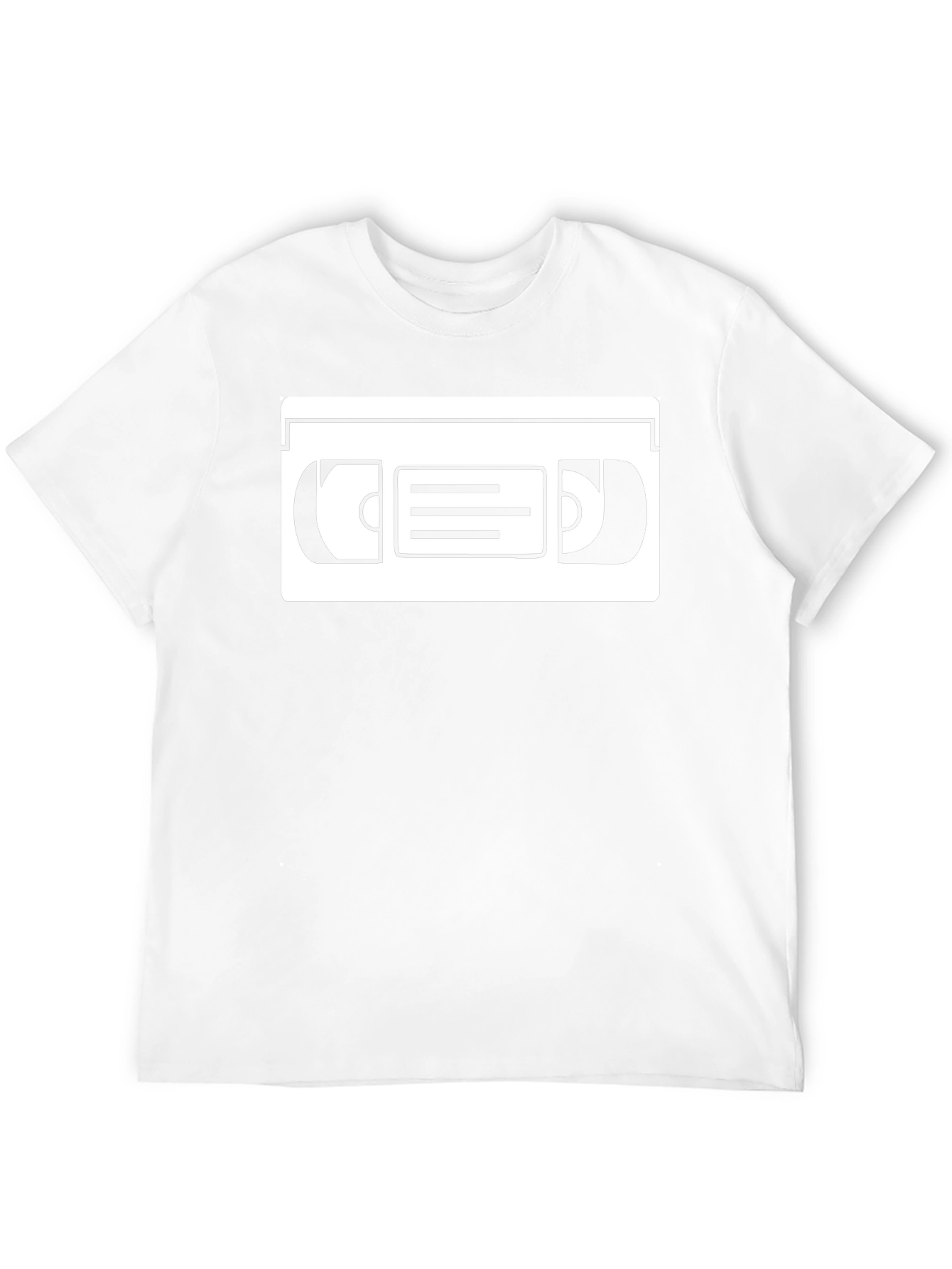 Retro VHS Tape Graphic T-Shirt - Black