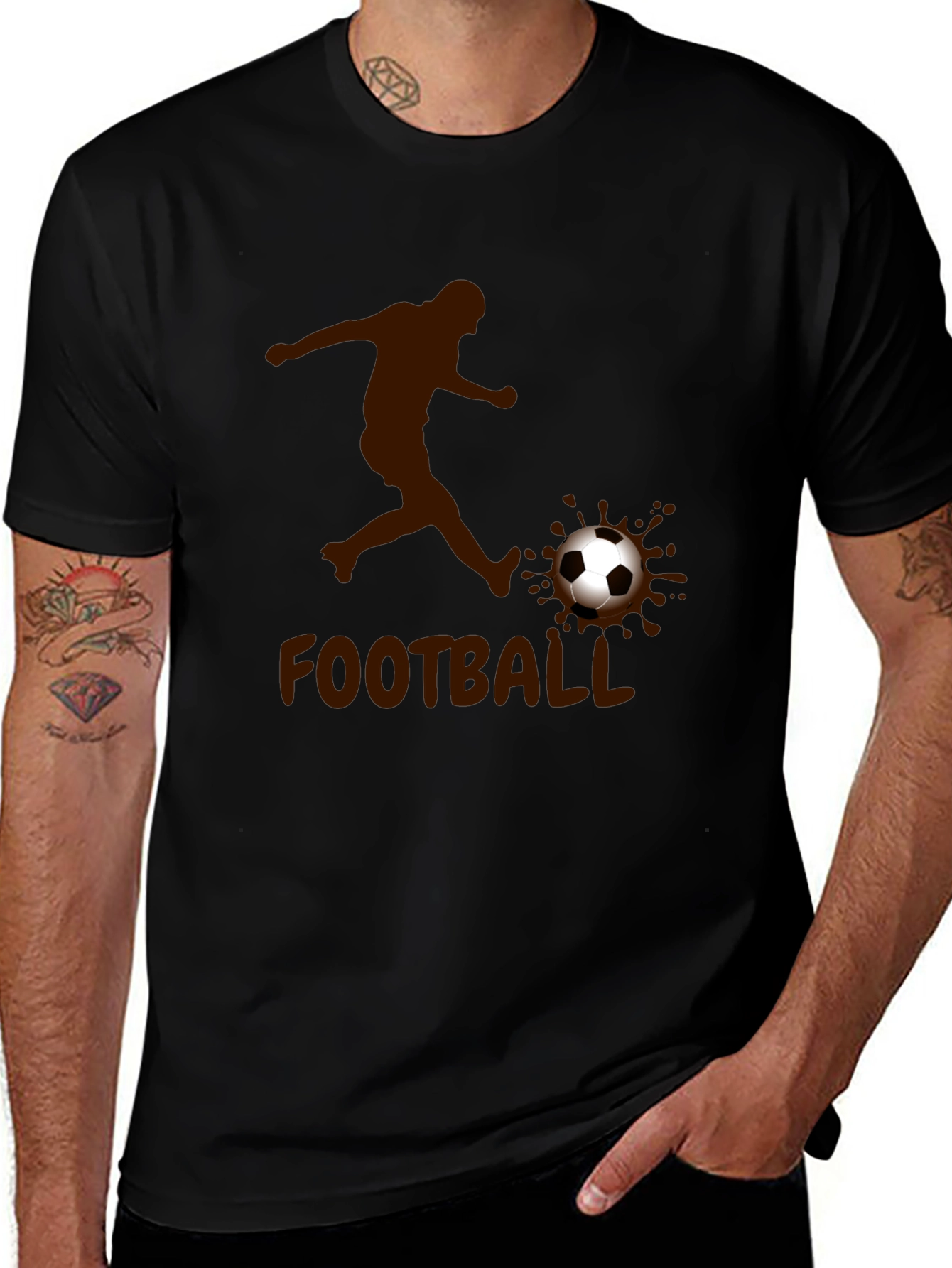 Football Soccer Player Graphic T-Shirt