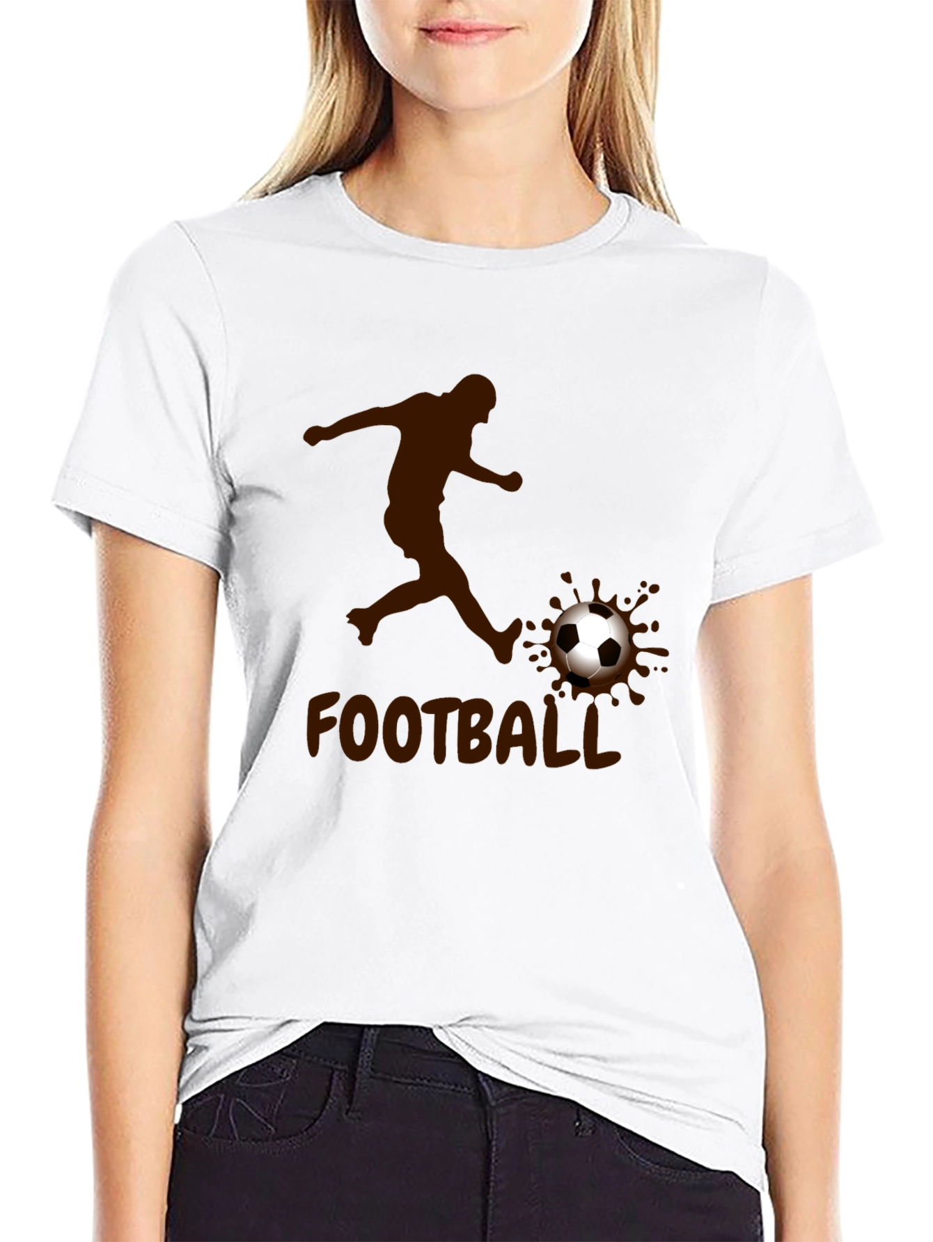 Football Soccer Player Graphic T-Shirt