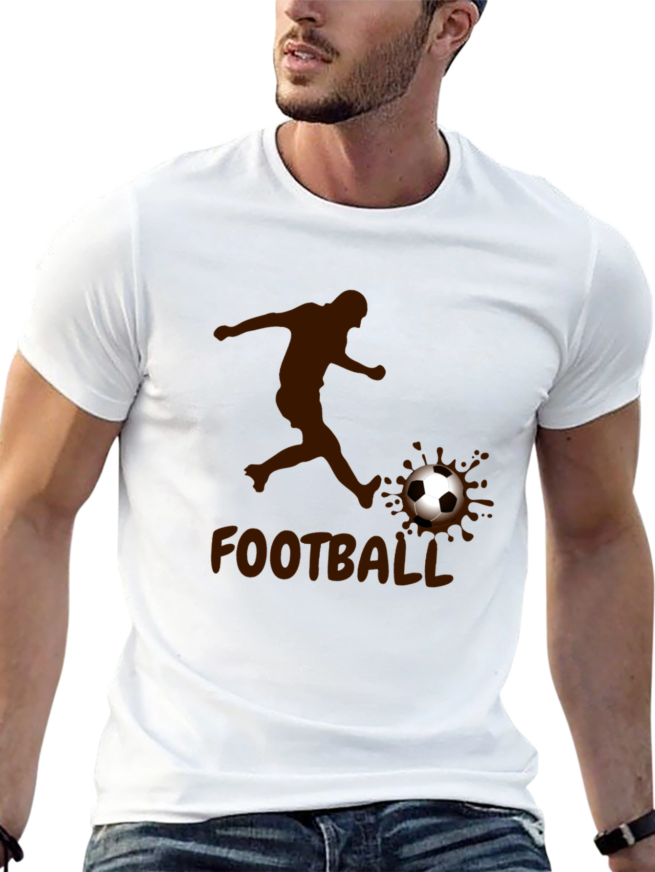 Football Soccer Player Graphic T-Shirt