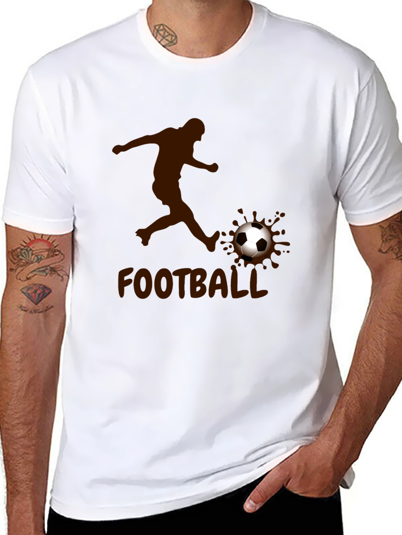 Football Soccer Player Graphic T-Shirt