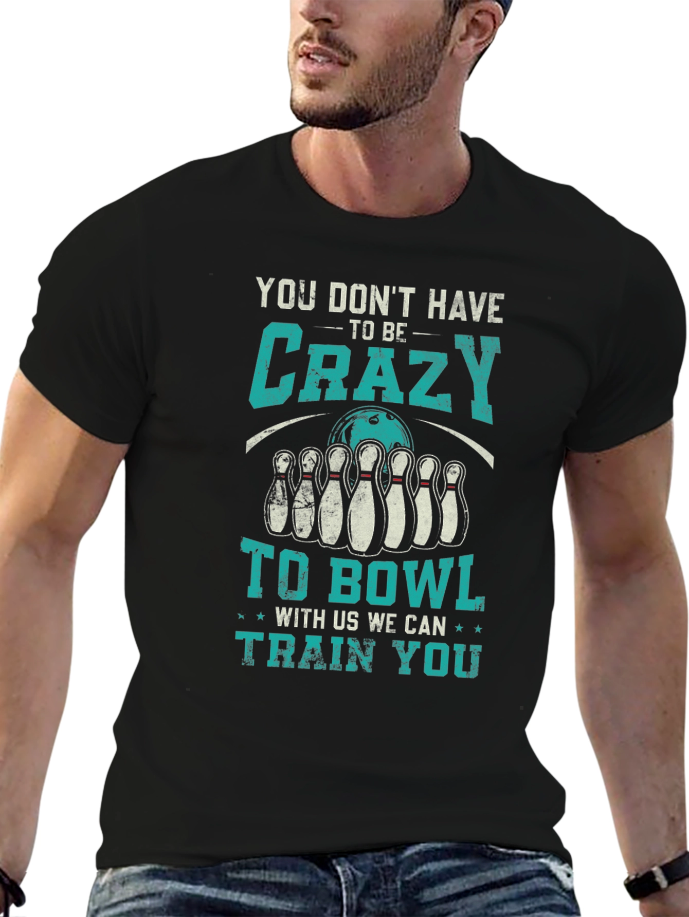 Crazy to Bowl Graphic T-Shirt
