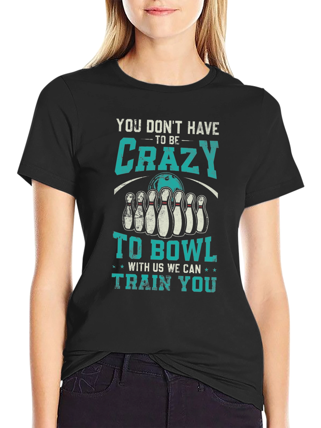 Crazy to Bowl Graphic T-Shirt