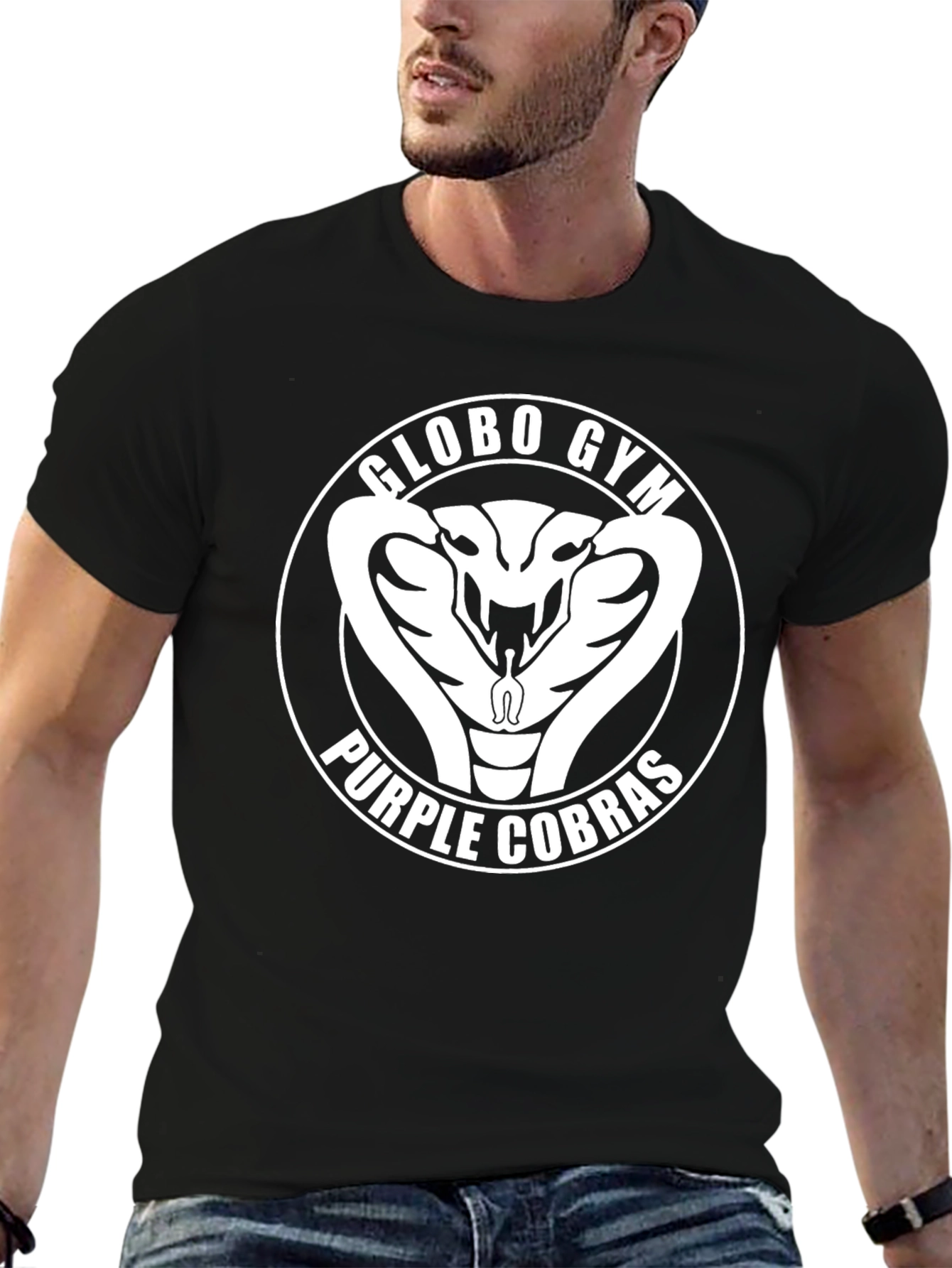 Globo Gym Purple Cobras T-Shirt Funny Dodgeball Tee