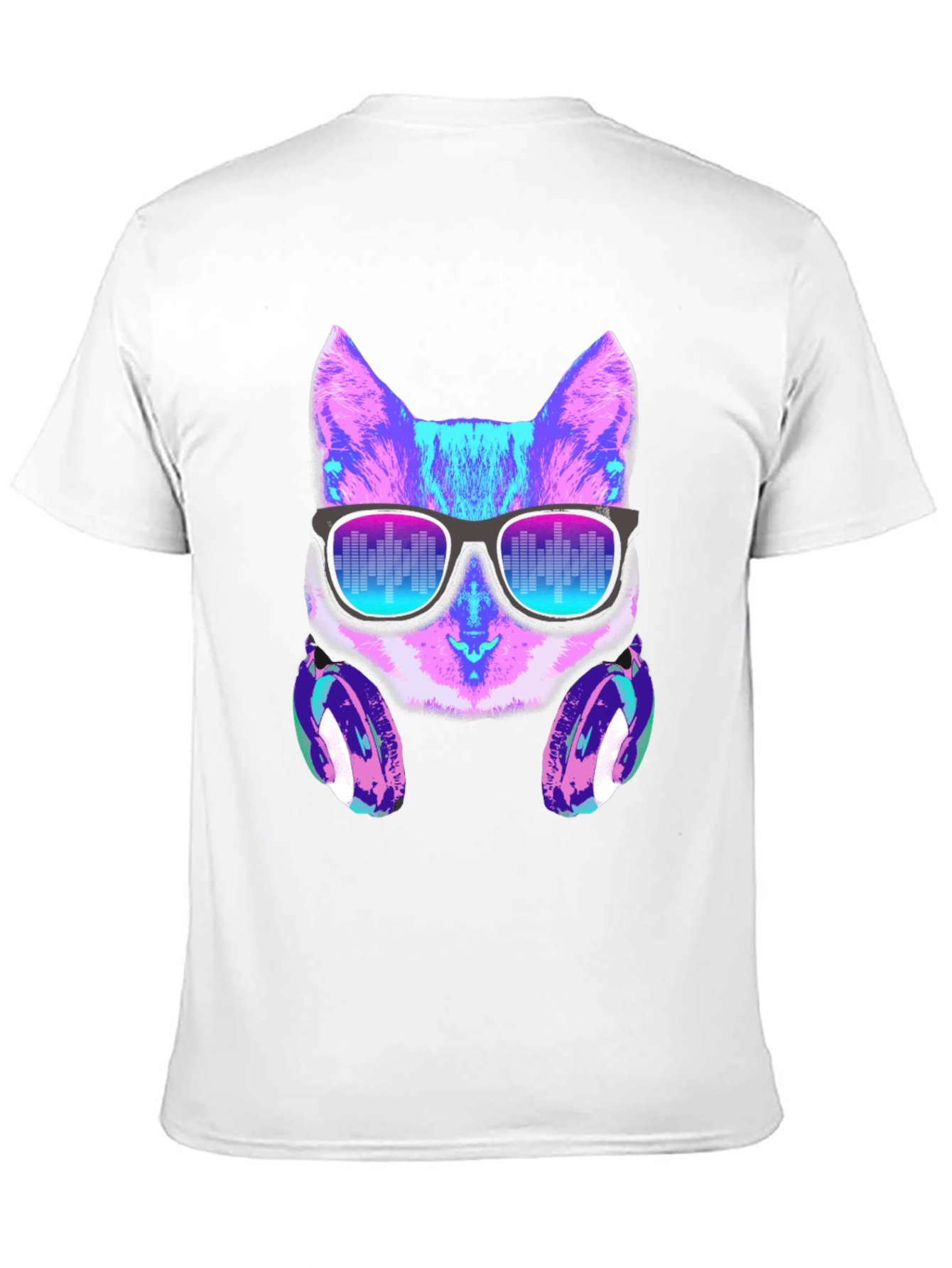 Cat DJ Graphic Tee - Party Ready Style