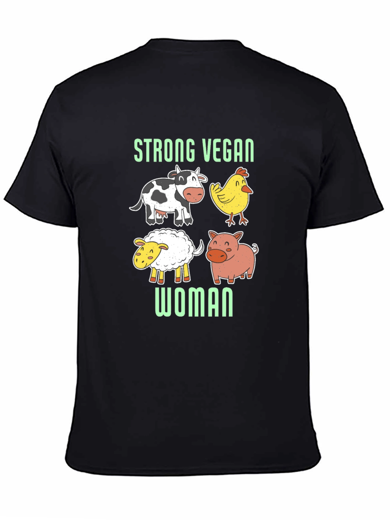 Strong Vegan Woman T-Shirt
