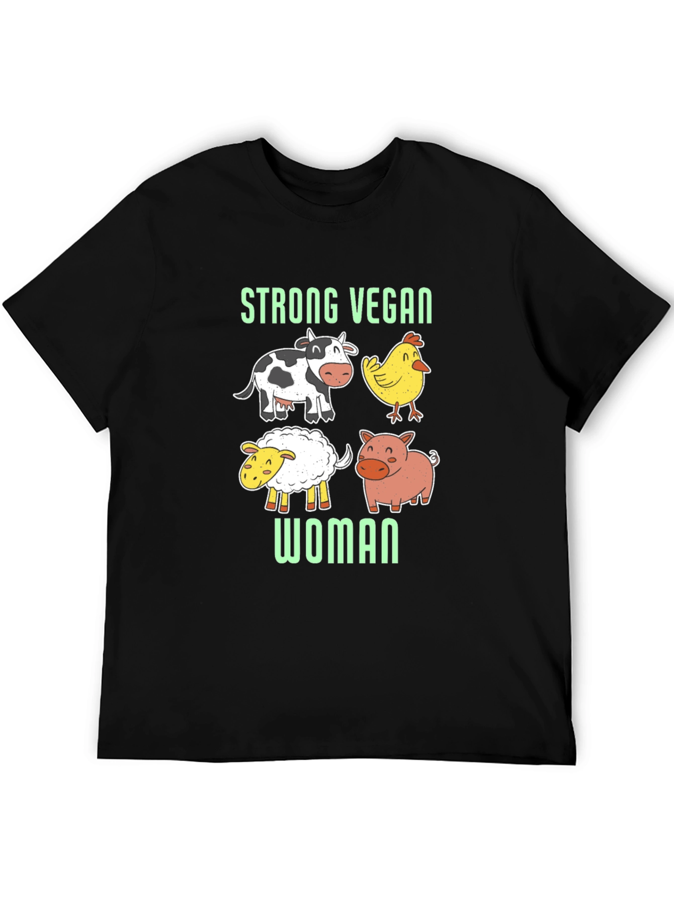 Strong Vegan Woman T-Shirt