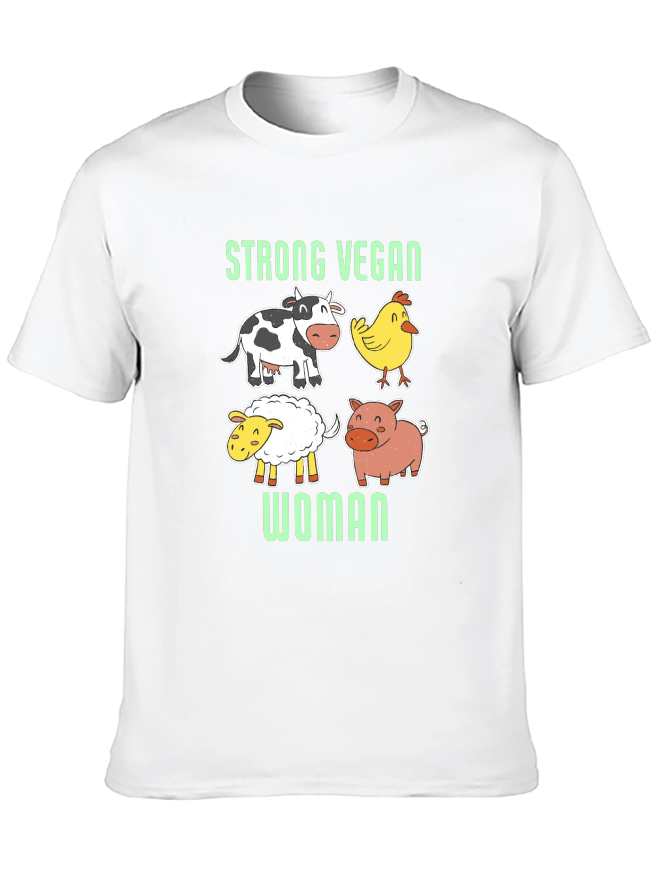 Strong Vegan Woman T-Shirt