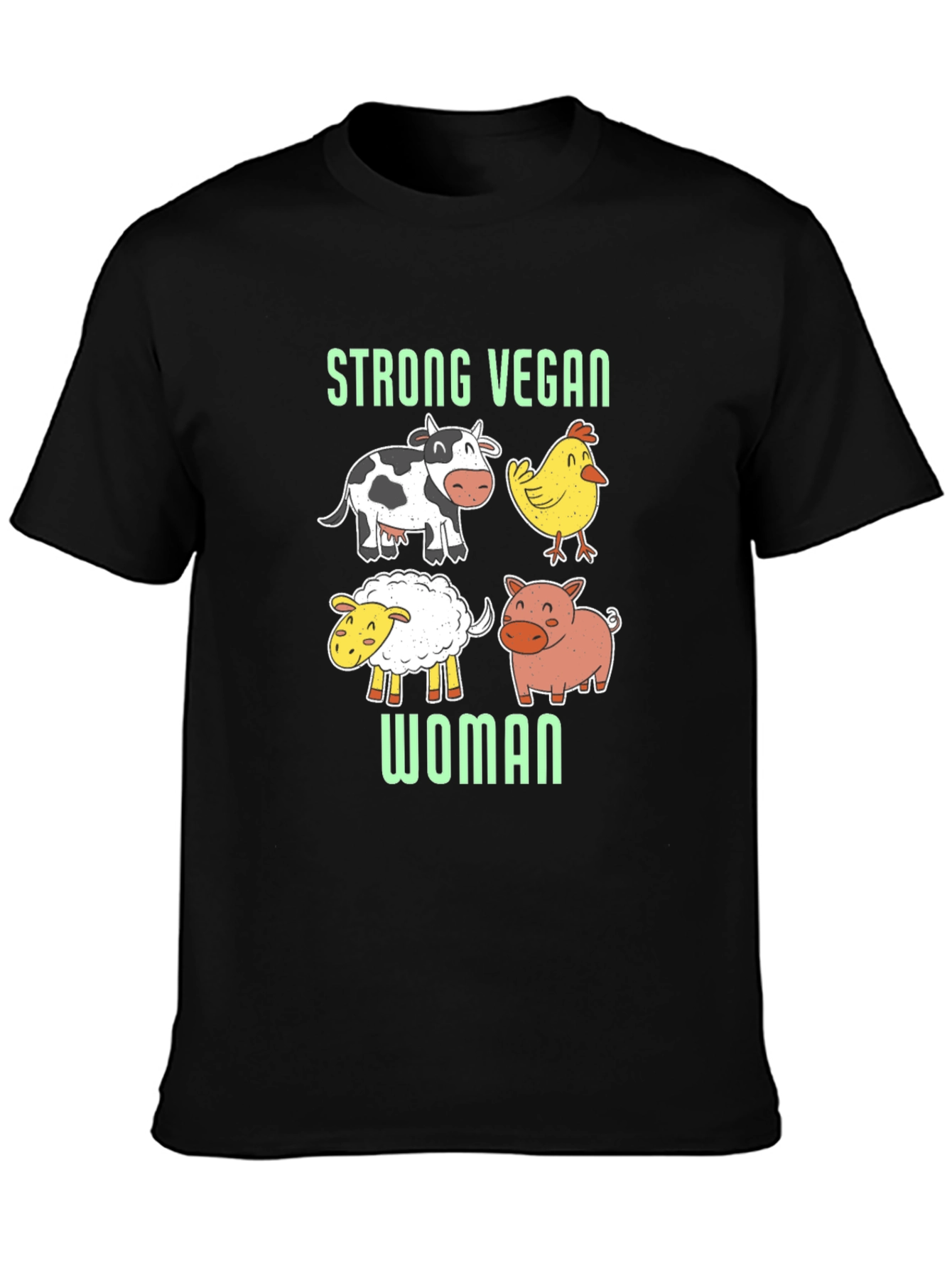Strong Vegan Woman T-Shirt