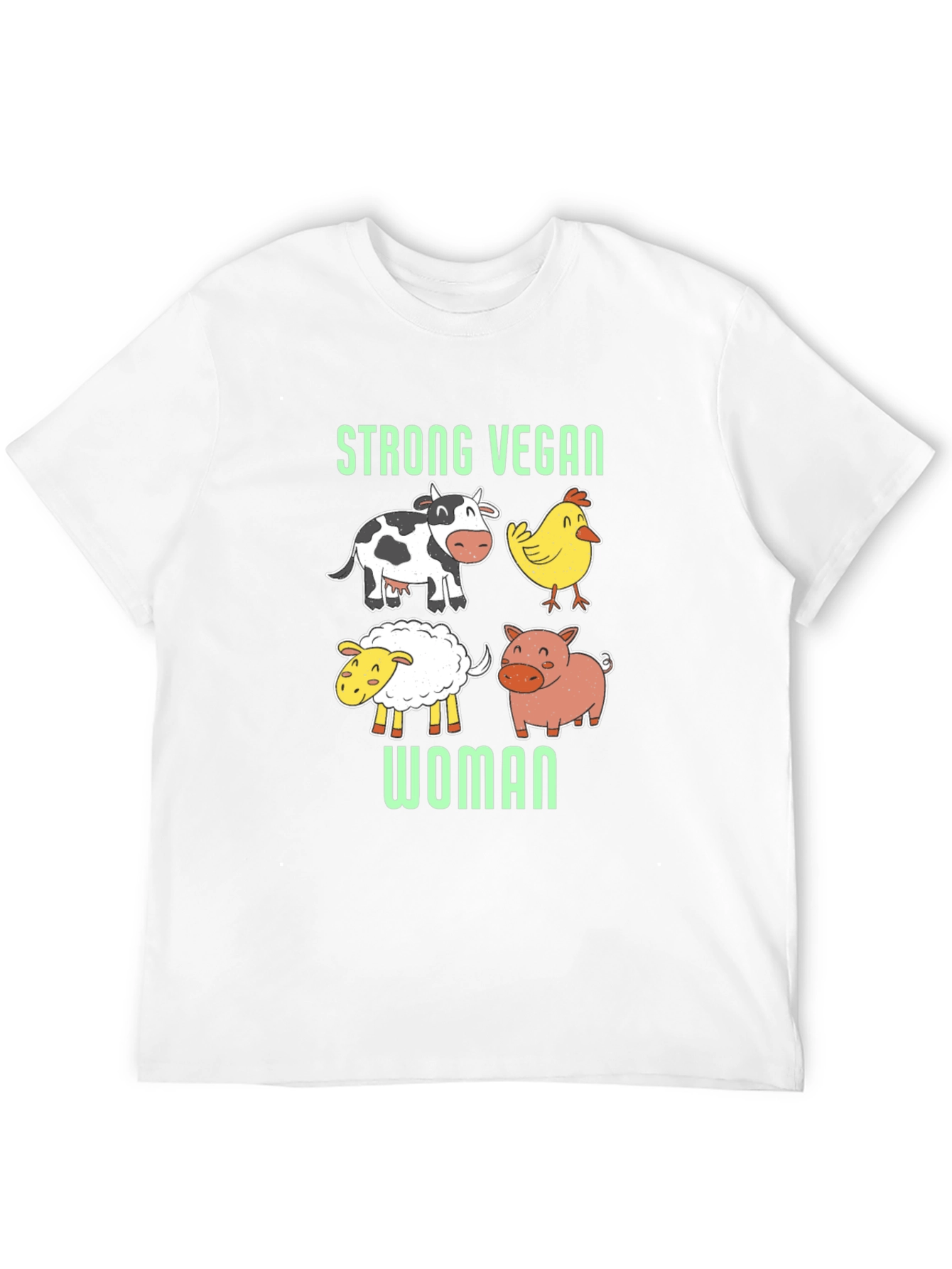 Strong Vegan Woman T-Shirt