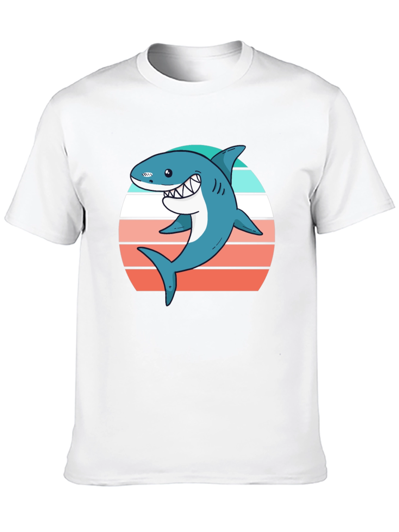 Shark Graphic Tee - Retro Summer Vibes