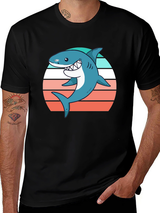 Shark Graphic Tee - Retro Summer Vibes