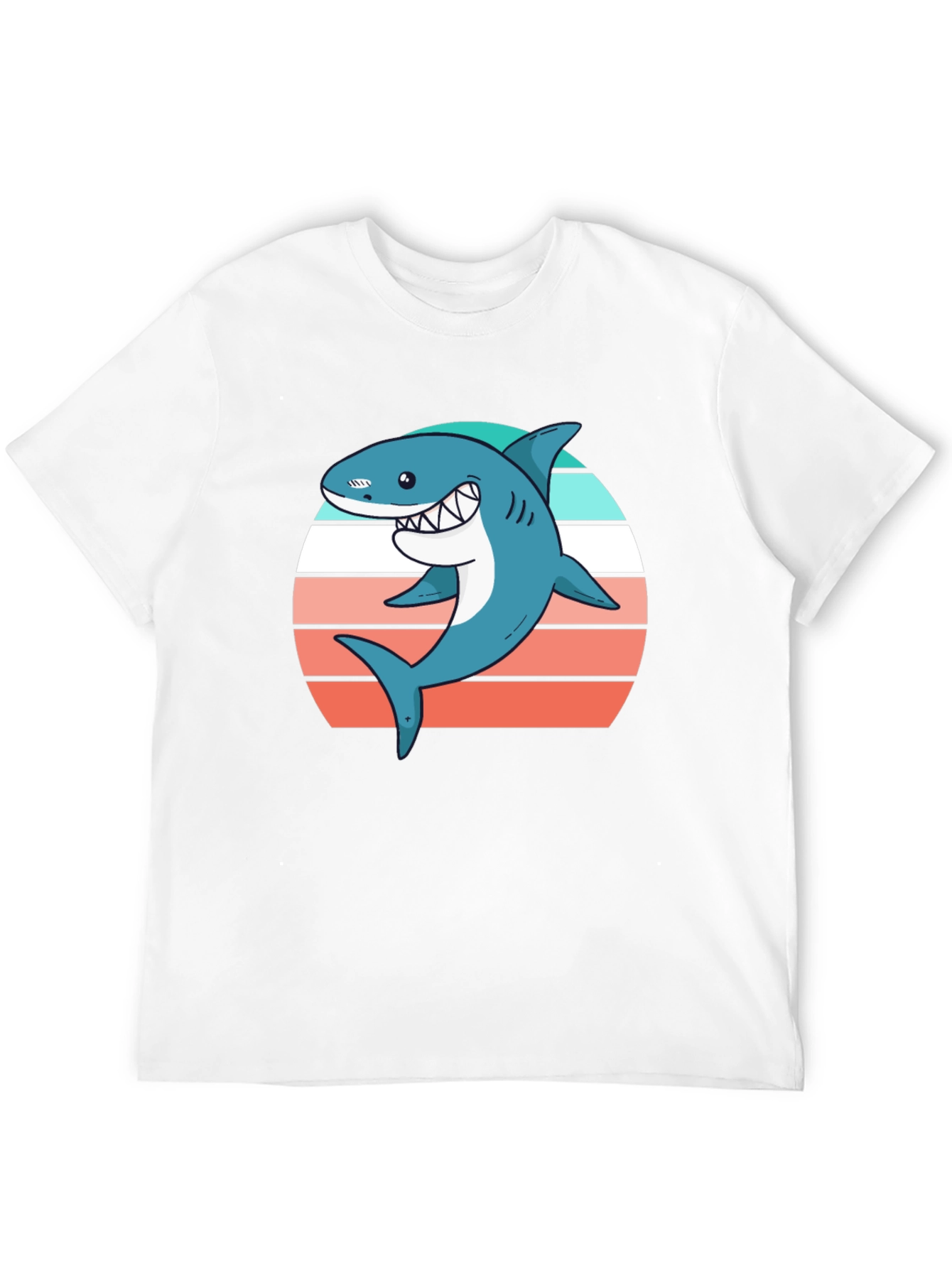 Shark Graphic Tee - Retro Summer Vibes