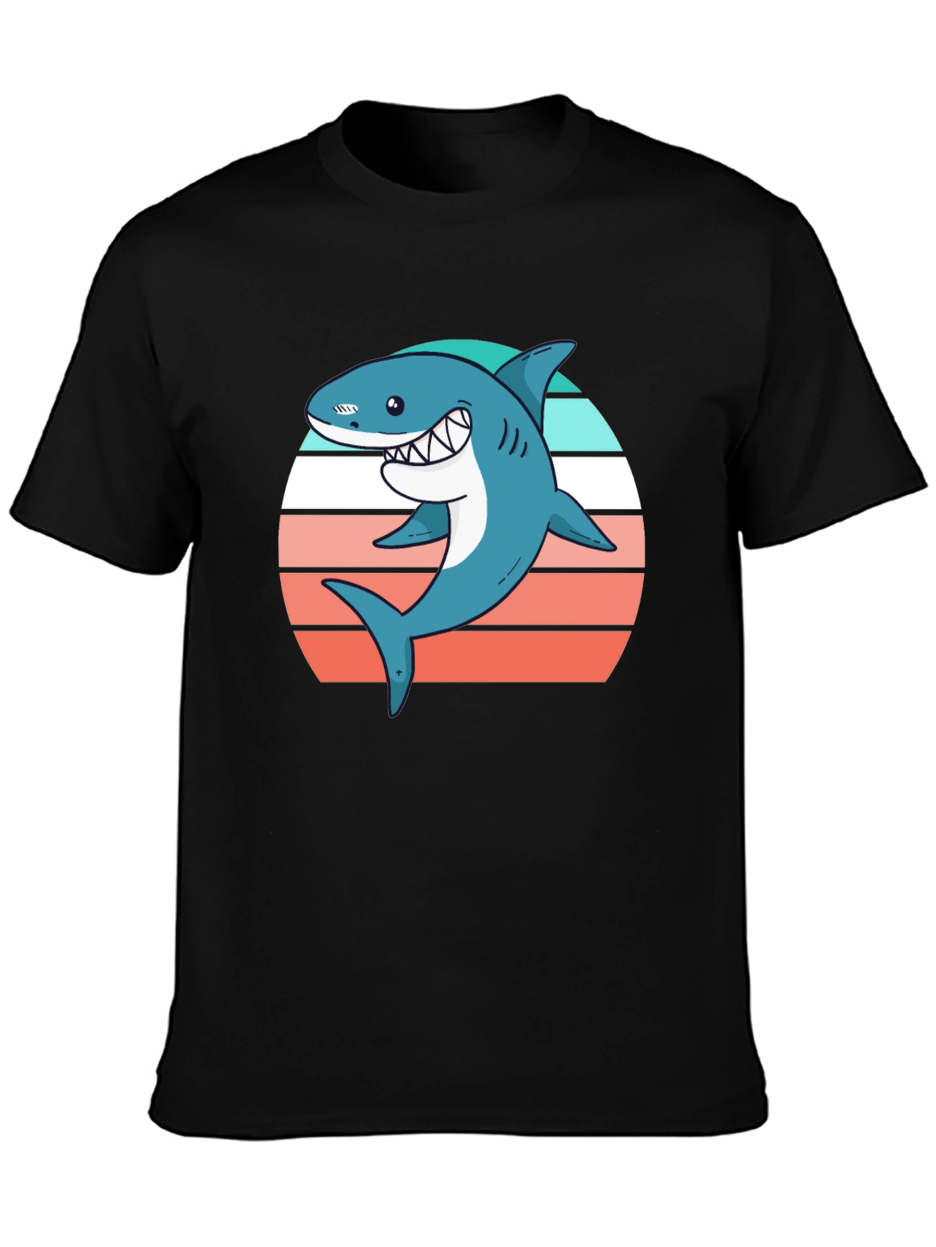 Shark Graphic Tee - Retro Summer Vibes