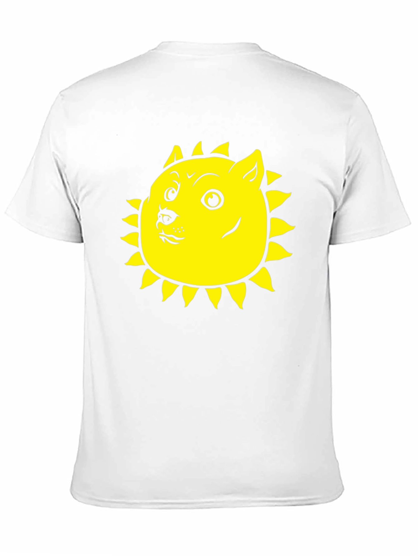 Doge Sun Funny Black T-Shirt