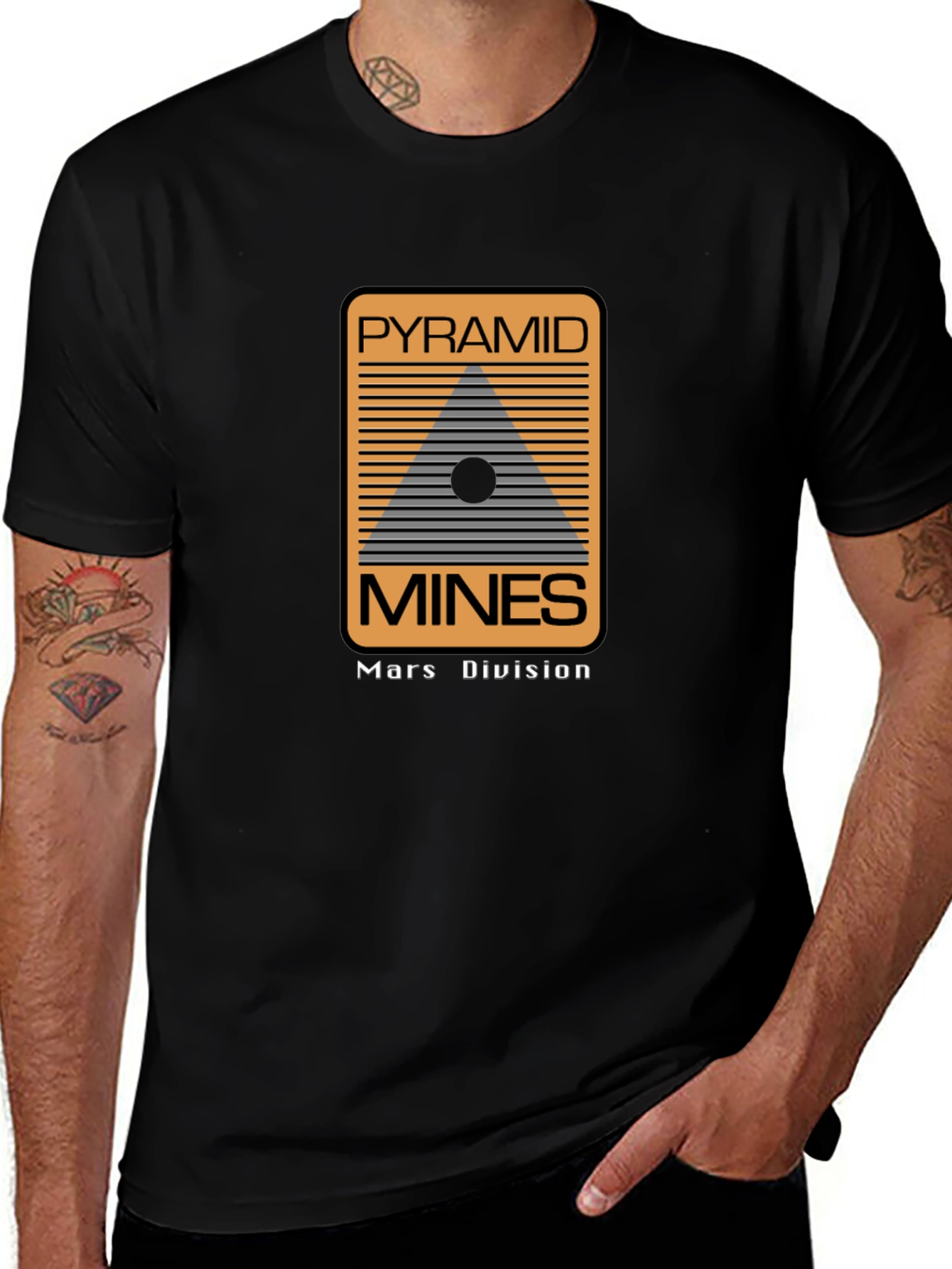 Pyramid Mines Mars Division Black T-Shirt