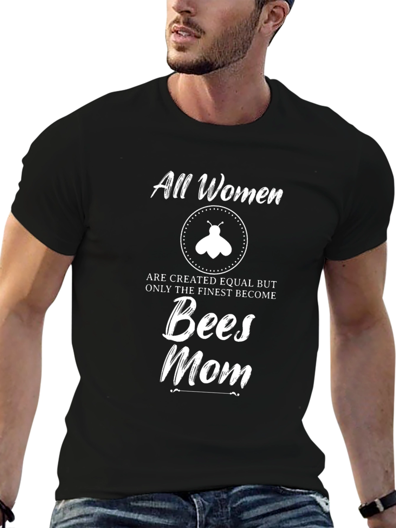 All Women Are Created Equal Bees Mom T-Shirt