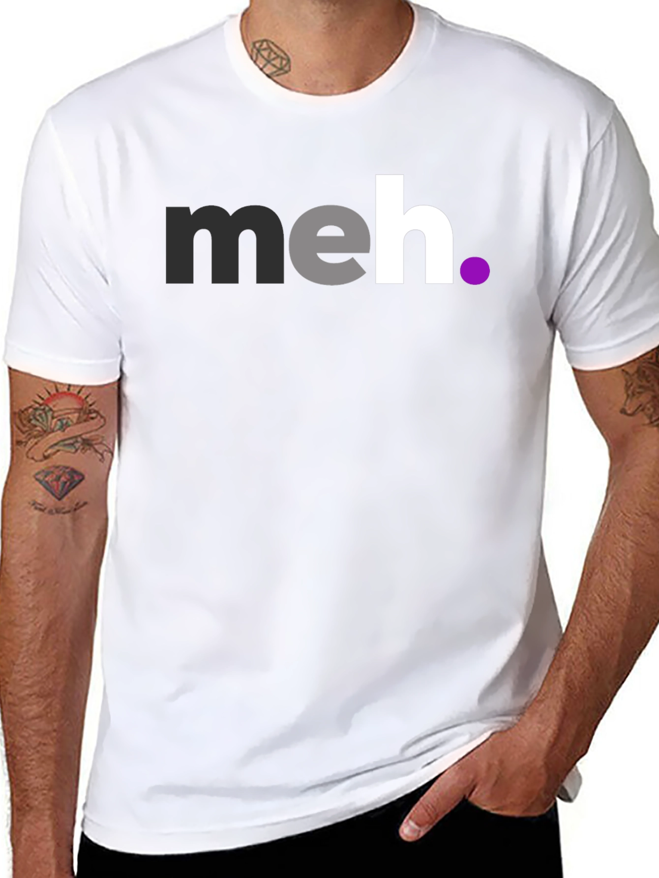 Meh T-Shirt - Casual Graphic Tee
