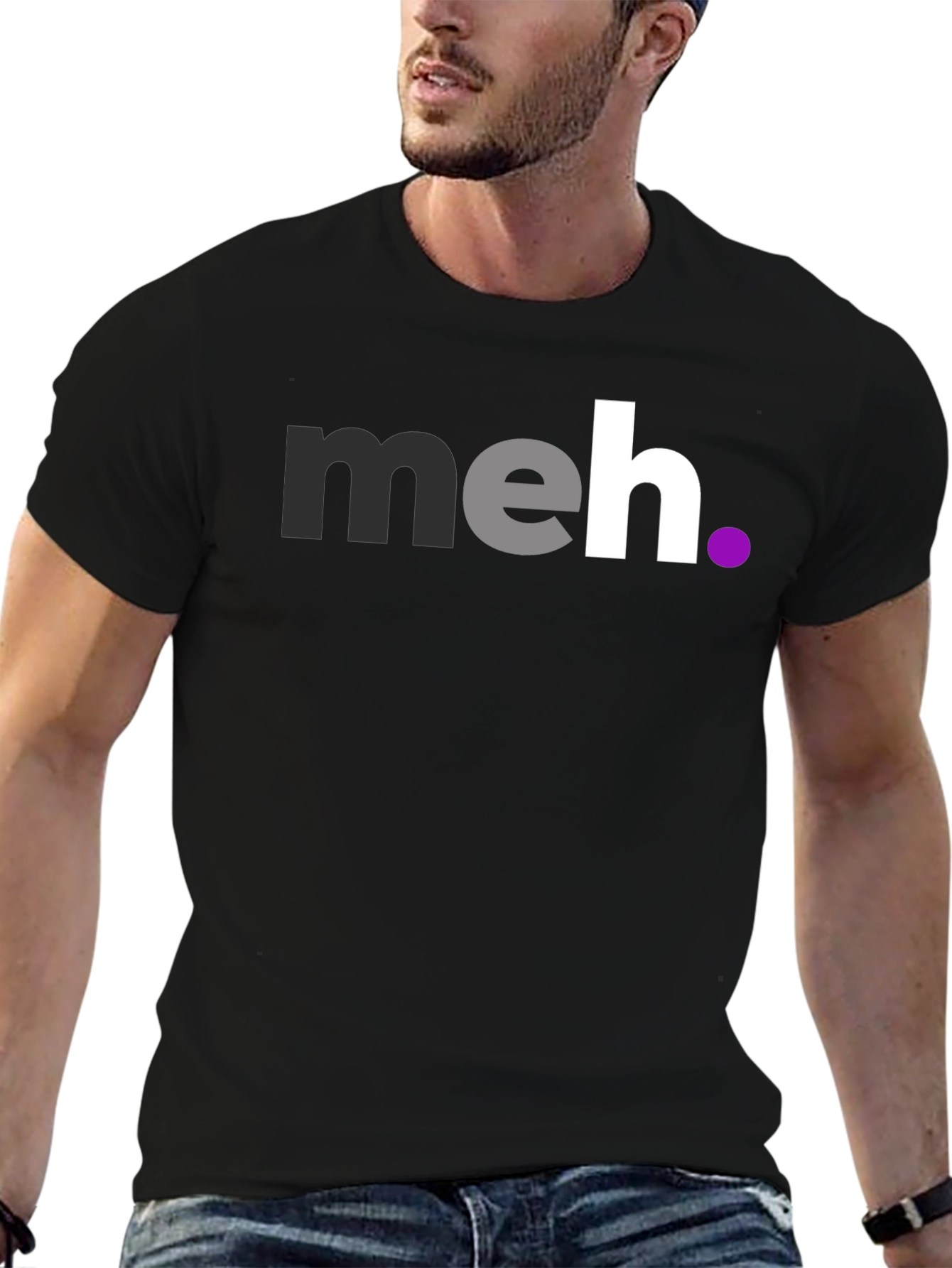 Meh T-Shirt - Casual Graphic Tee