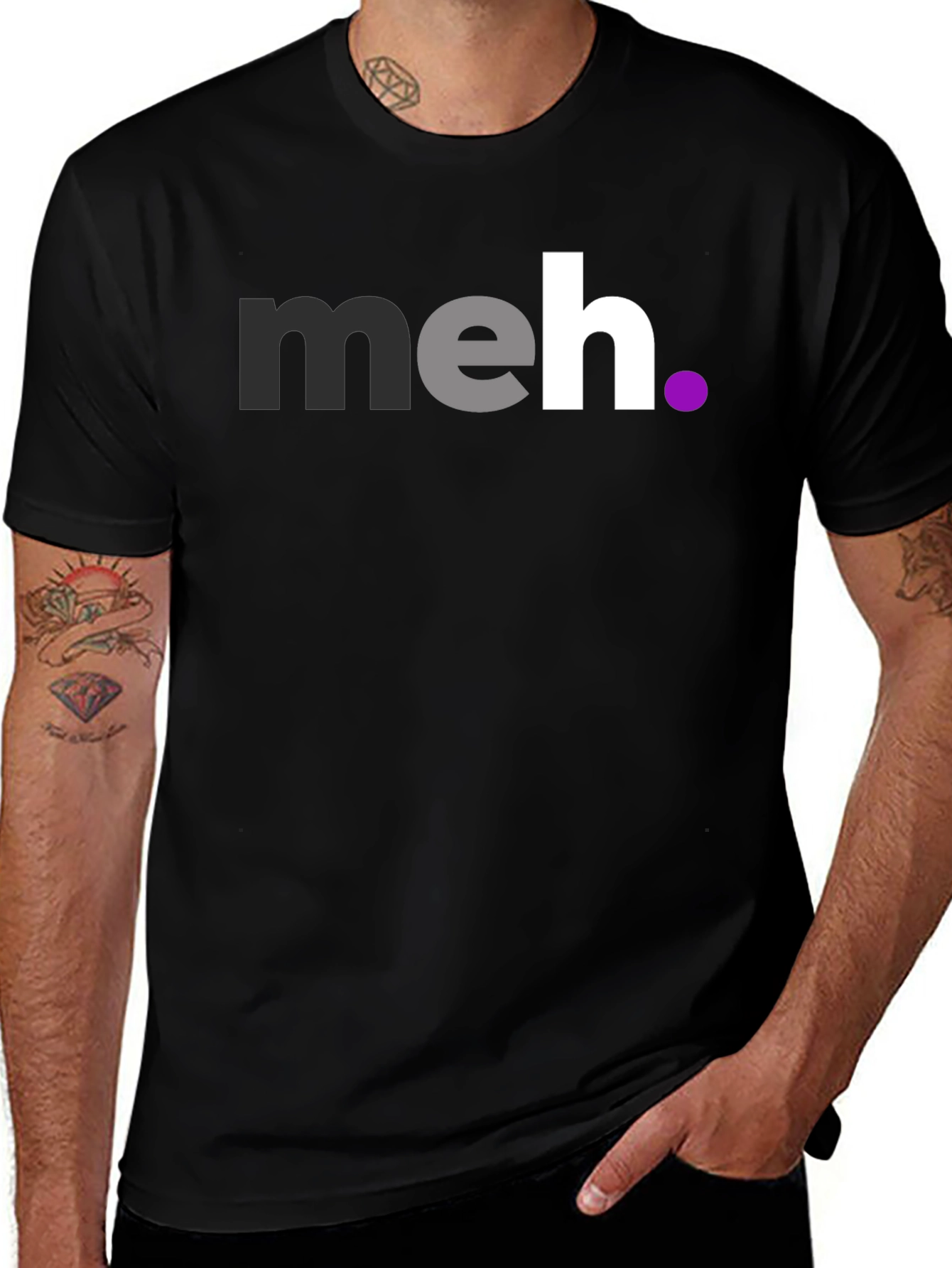 Meh T-Shirt - Casual Graphic Tee