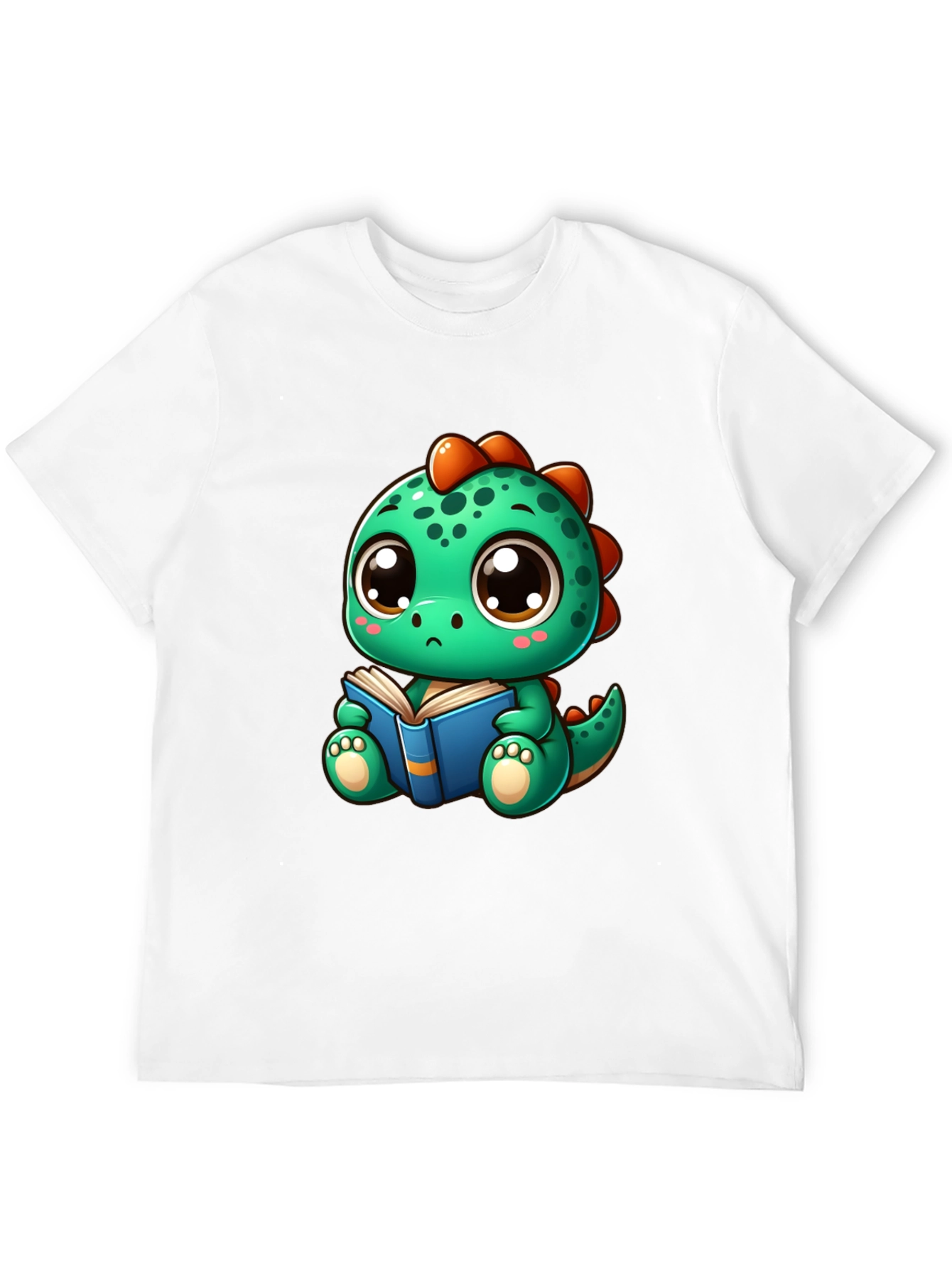 Cute Dino Reading Book T-Shirt