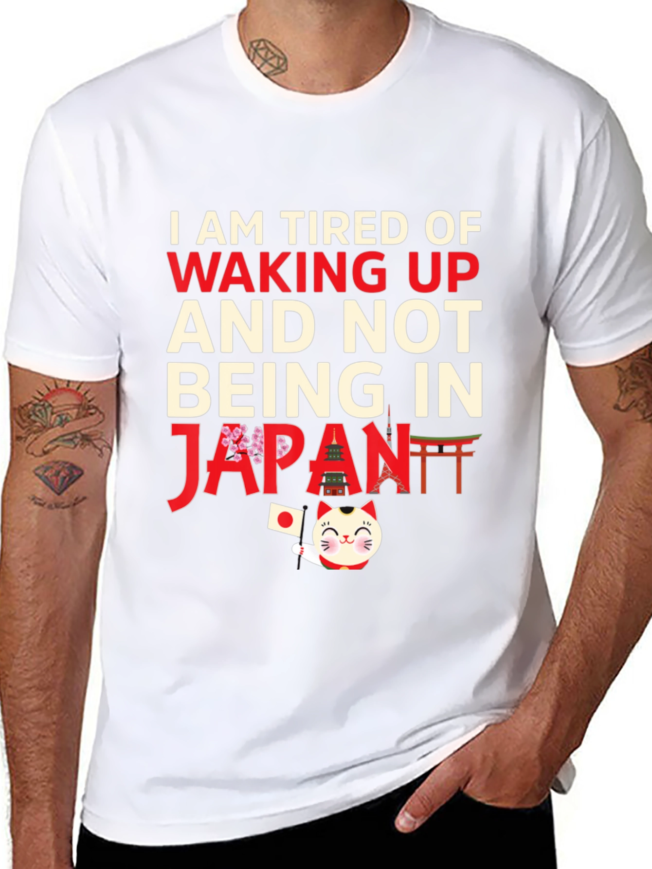 I am Tired of Waking Up Japan T-Shirt