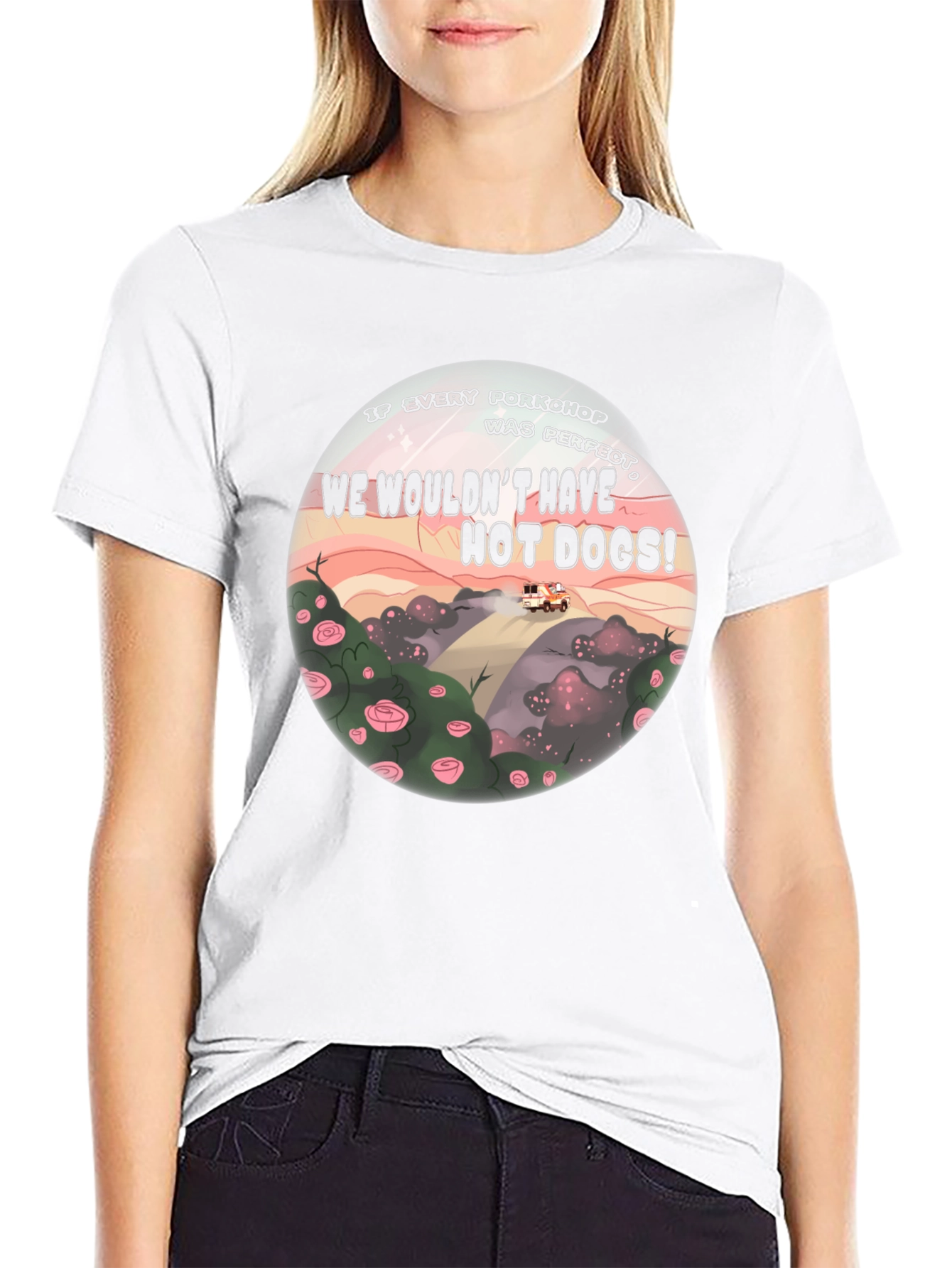 If Every Porkchop Was Perfect Black T-Shirt