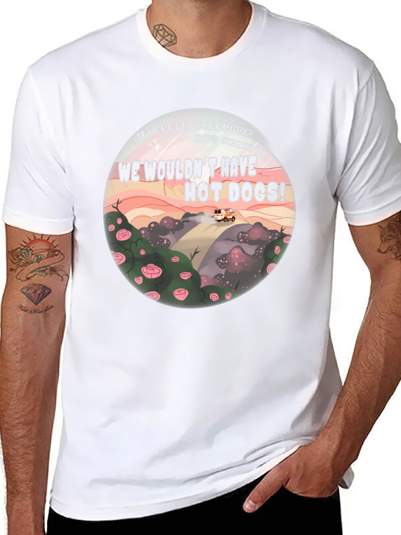 If Every Porkchop Was Perfect Black T-Shirt