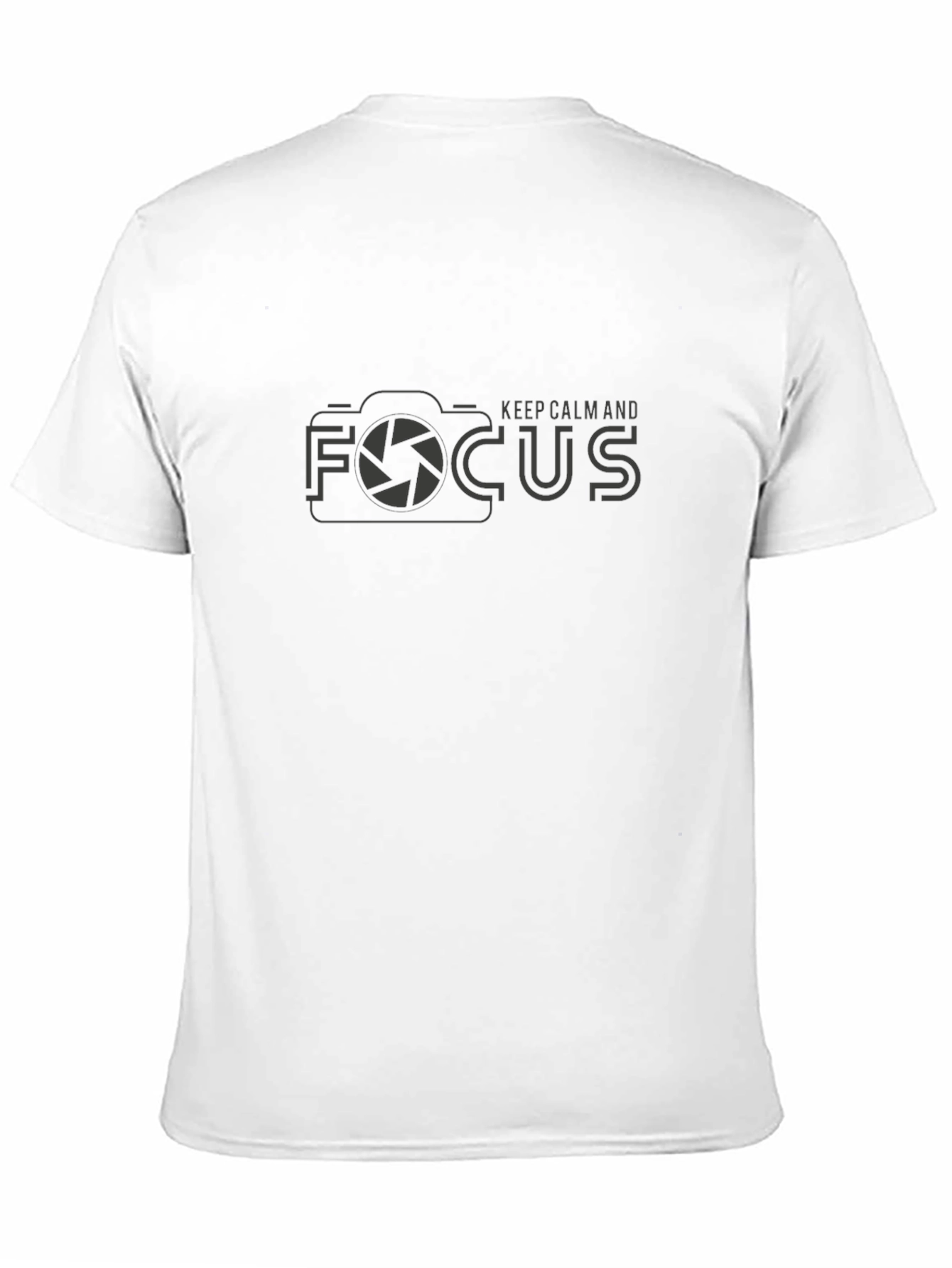 Keep Calm and Focus Camera Graphic T-Shirt