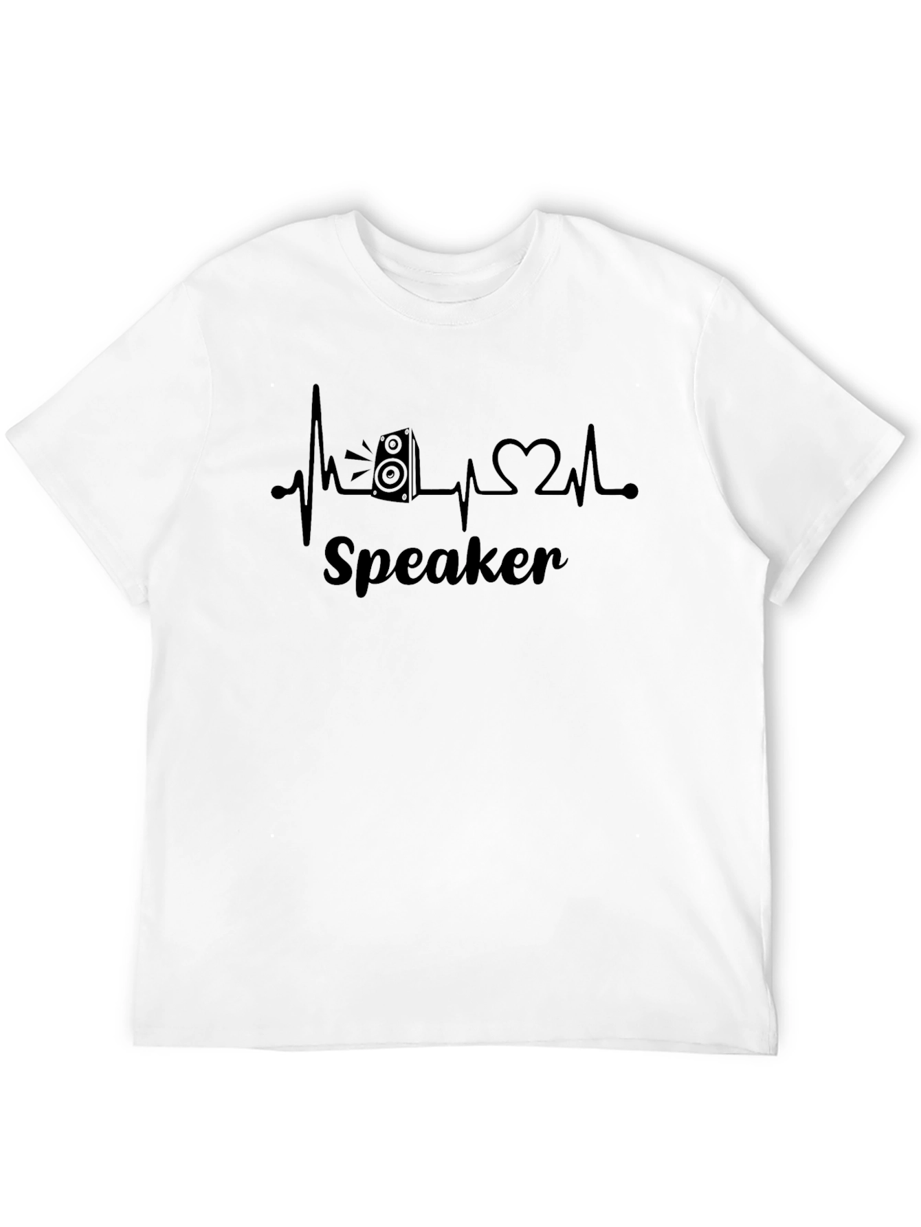 Speaker Heartbeat T-Shirt - Music Lover Tee