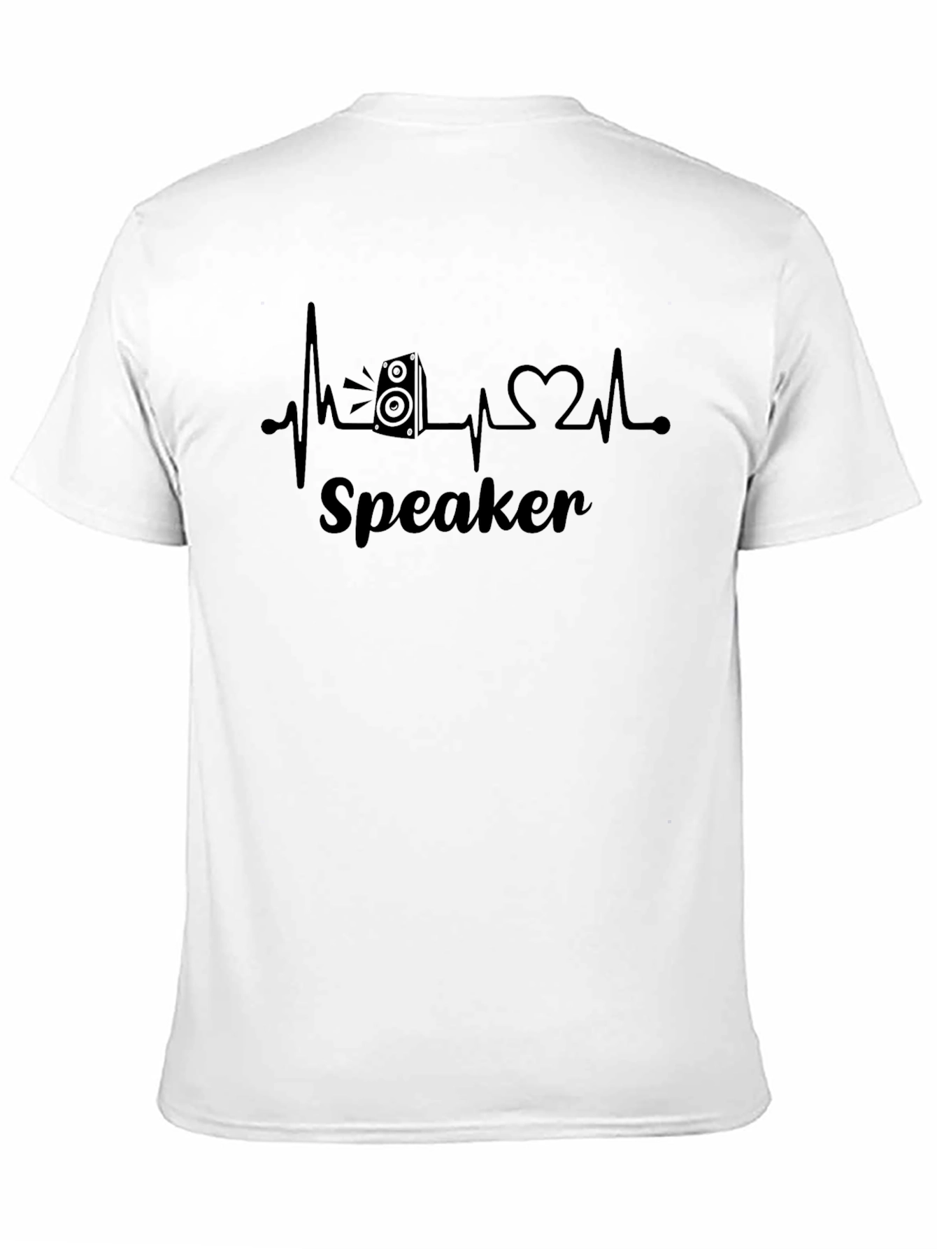 Speaker Heartbeat T-Shirt - Music Lover Tee