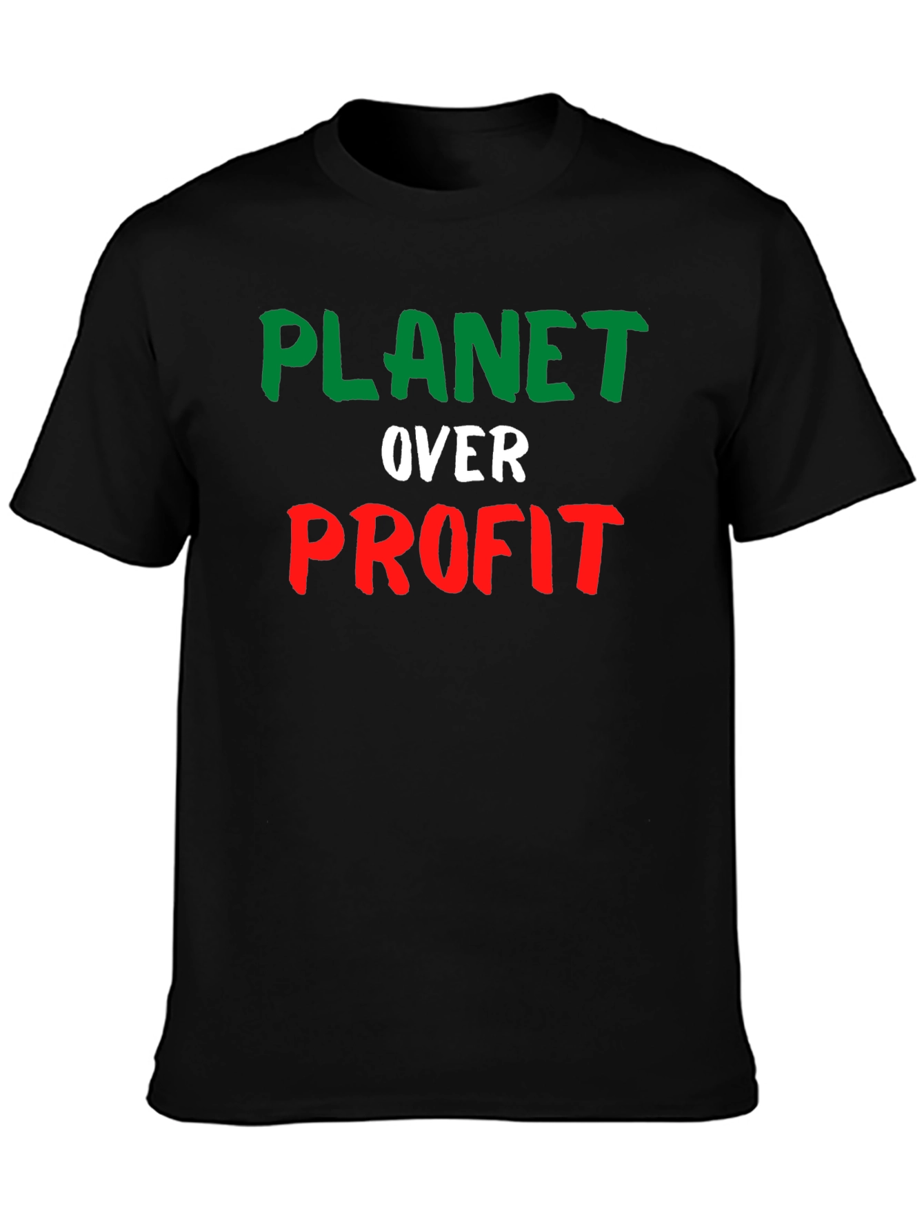 Planet Over Profit Graphic T-Shirt - Eco Friendly