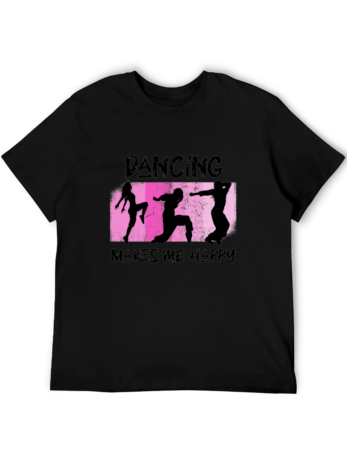 Dancing Makes Me Happy Black T-Shirt