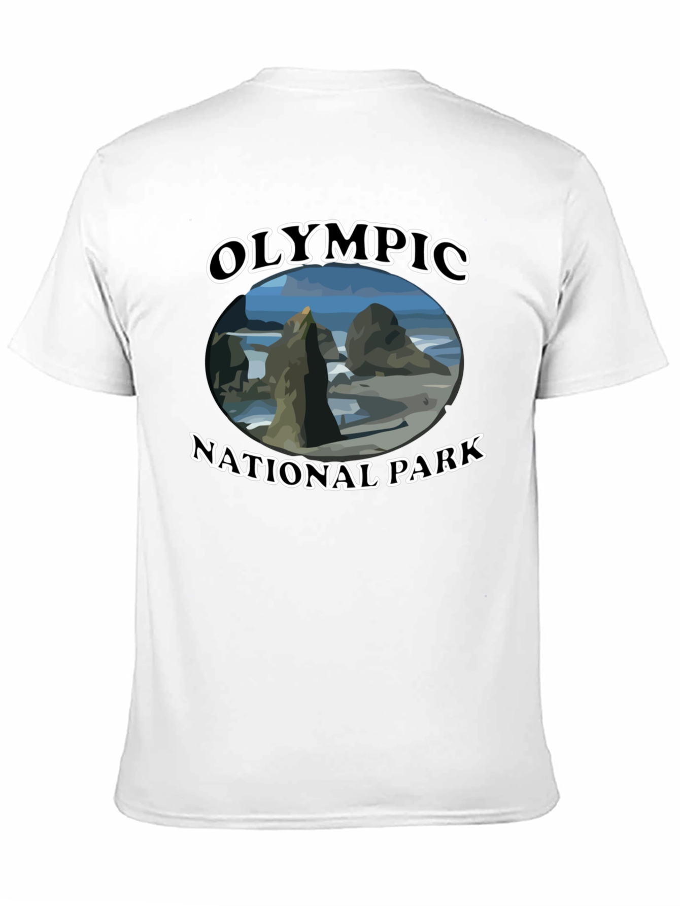 Olympic National Park T-Shirt - Black Graphic Tee